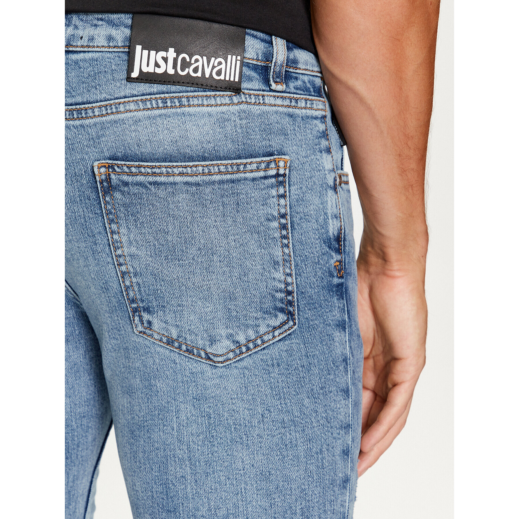 Just Cavalli Дънки 75OAB5J0 Син Slim Fit - Pepit.bg