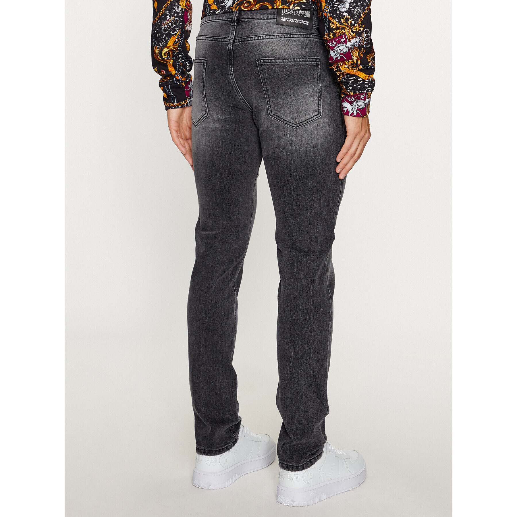 Just Cavalli Дънки 75OAB5S0 Черен Slim Fit - Pepit.bg