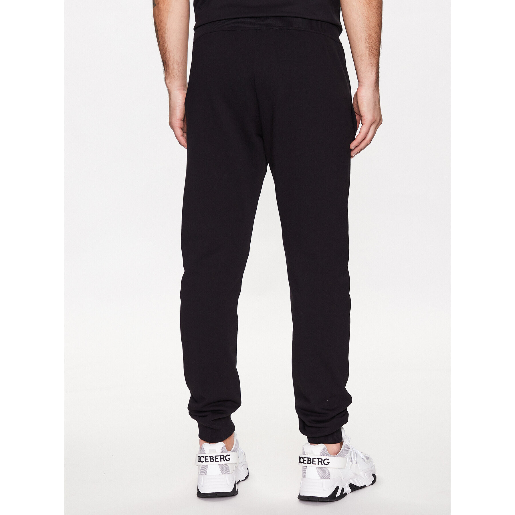 Just Cavalli Долнище анцуг 74OBAG00 Черен Regular Fit - Pepit.bg