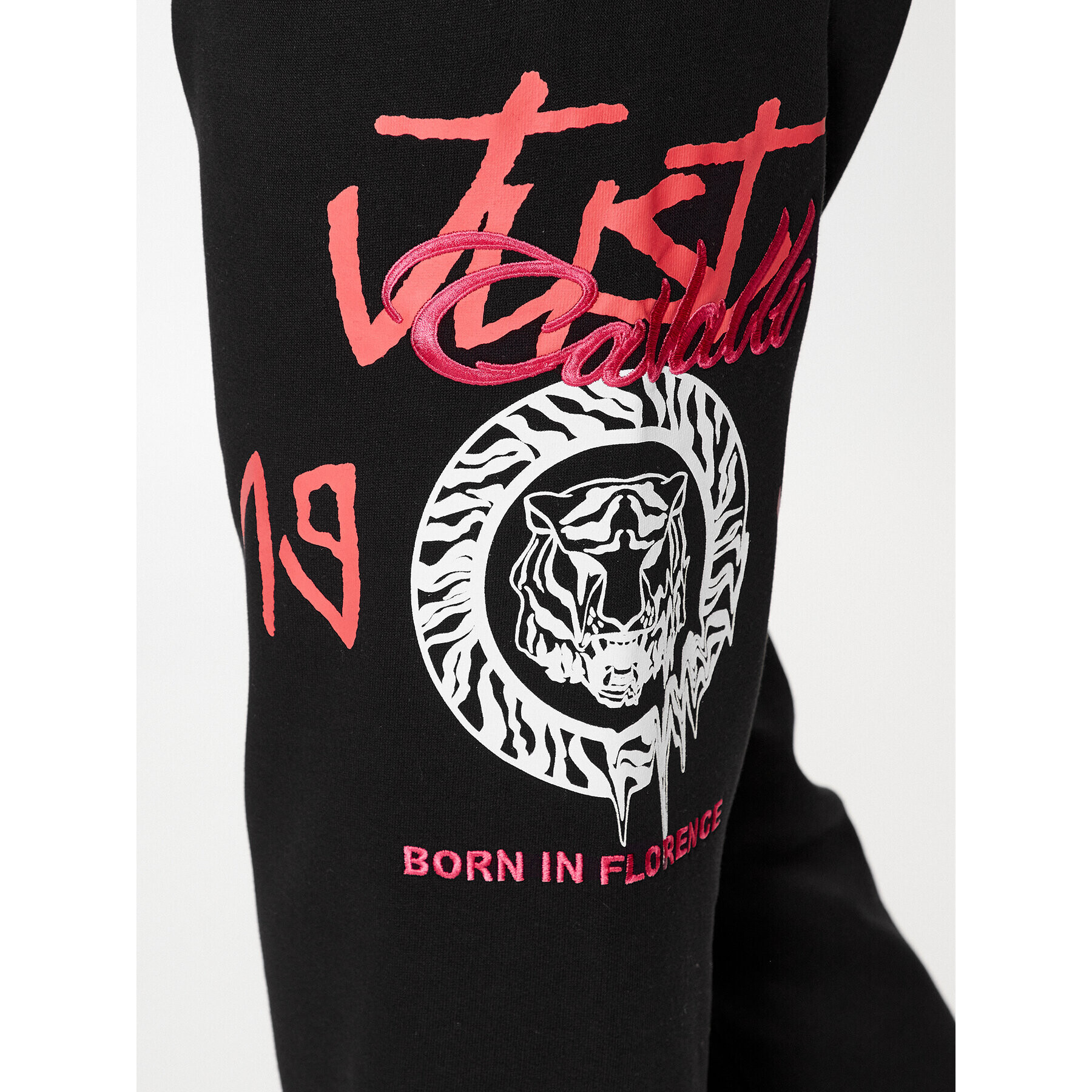 Just Cavalli Долнище анцуг 75OAAI01 Черен Regular Fit - Pepit.bg