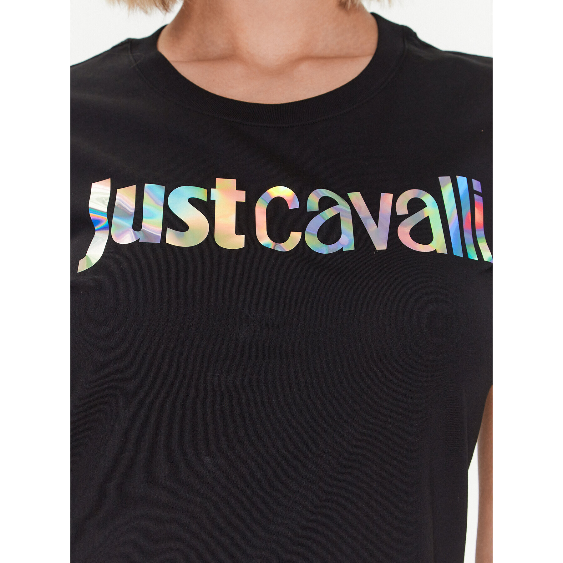 Just Cavalli Ежедневна рокля 74PBOG00 Черен Regular Fit - Pepit.bg
