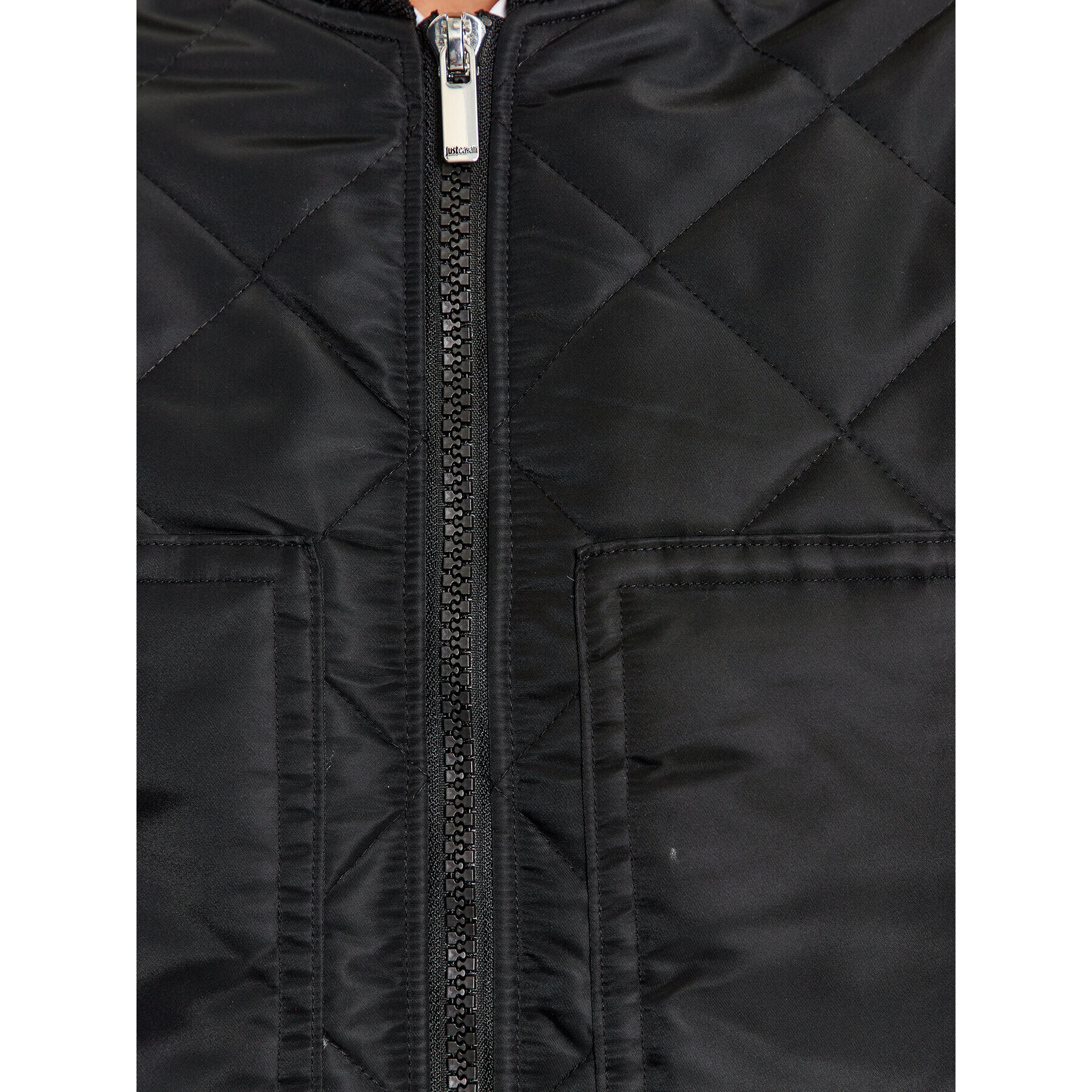 Just Cavalli Яке бомбър 75OASD05 Черен Regular Fit - Pepit.bg