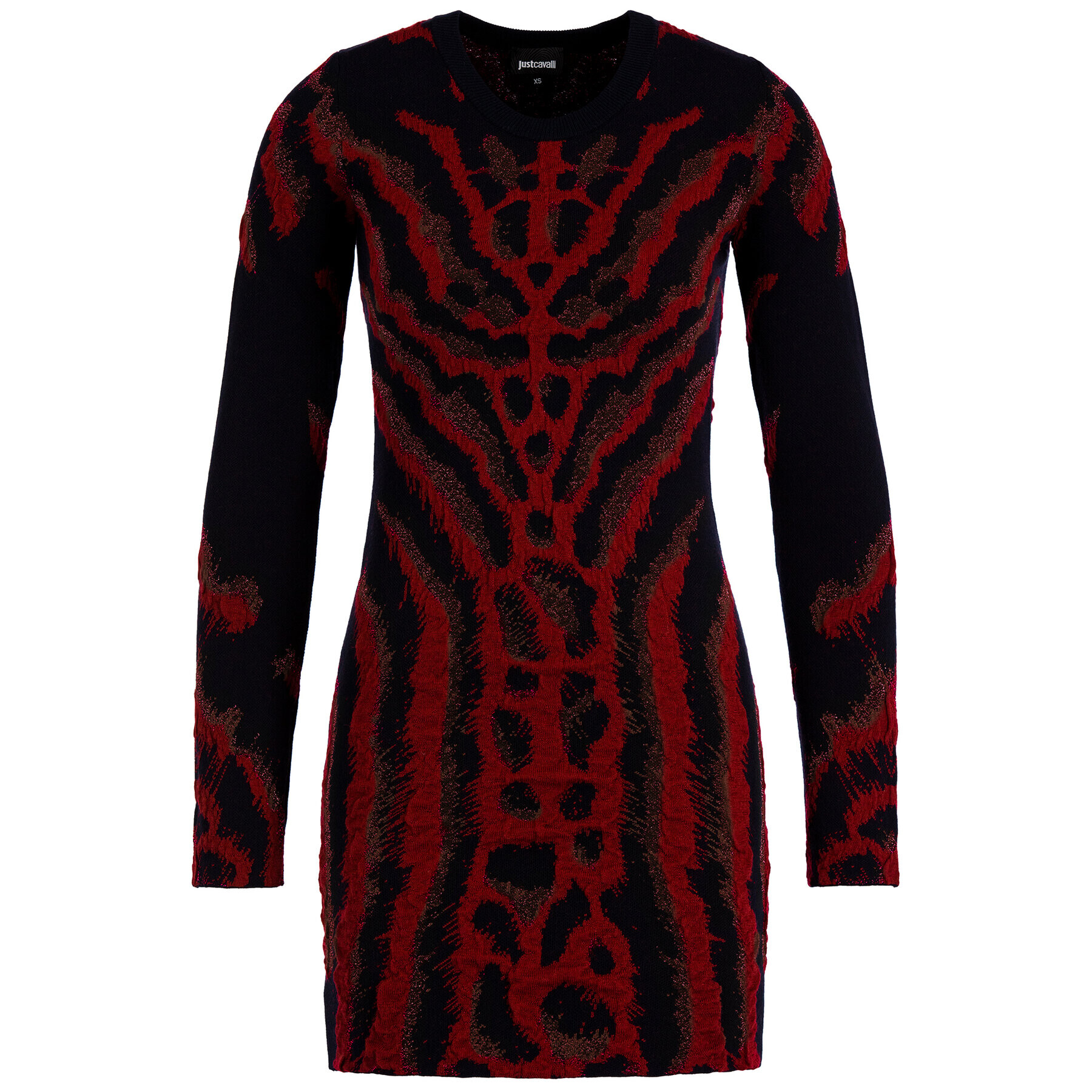 Just Cavalli Плетена рокля S04CT0949 Черен Slim Fit - Pepit.bg