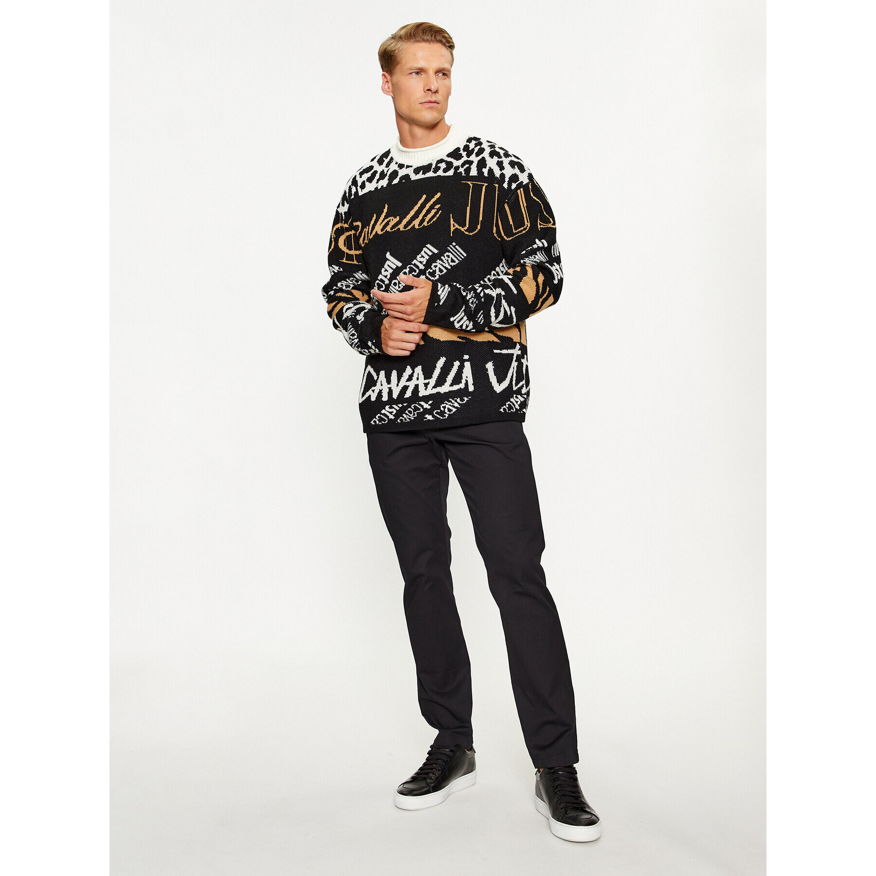 Just Cavalli Пуловер 75OAFM08 Цветен Regular Fit - Pepit.bg