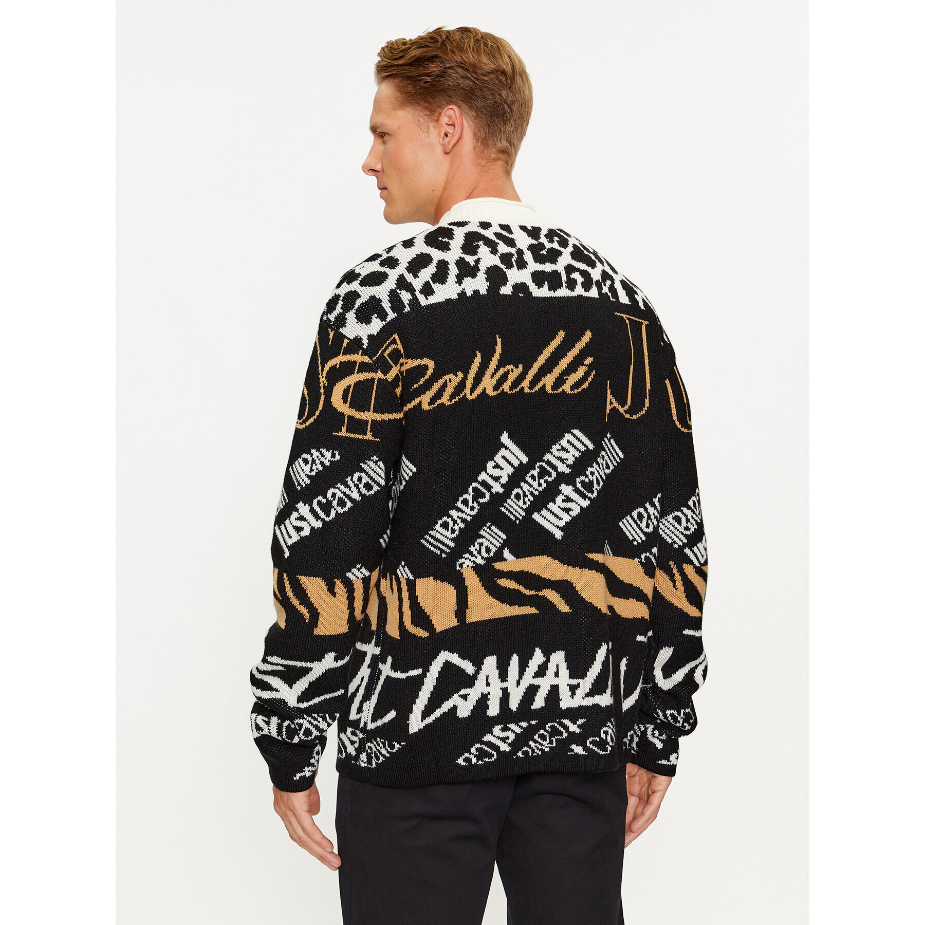 Just Cavalli Пуловер 75OAFM08 Цветен Regular Fit - Pepit.bg