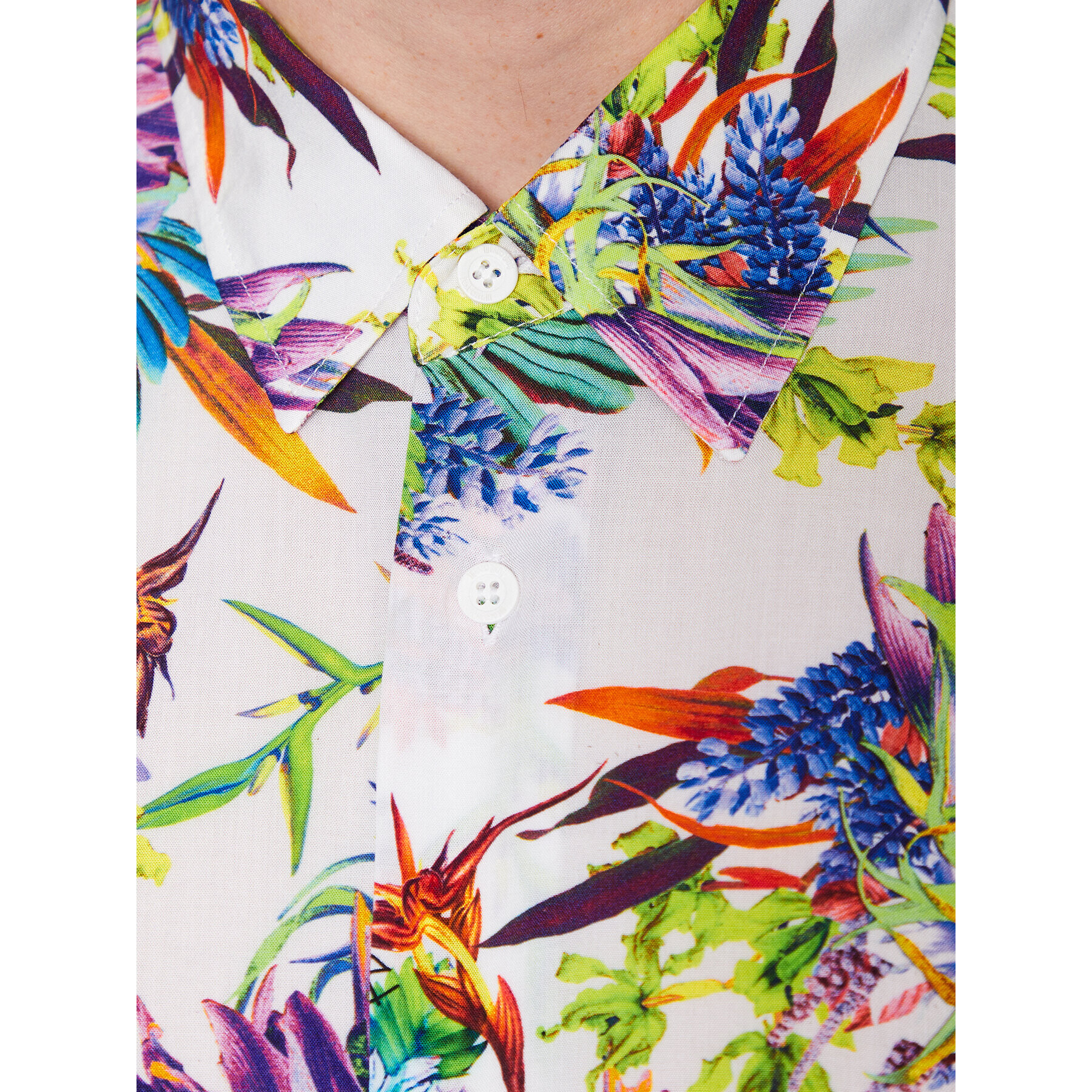 Just Cavalli Риза 74OBL2S2 Бял Regular Fit - Pepit.bg