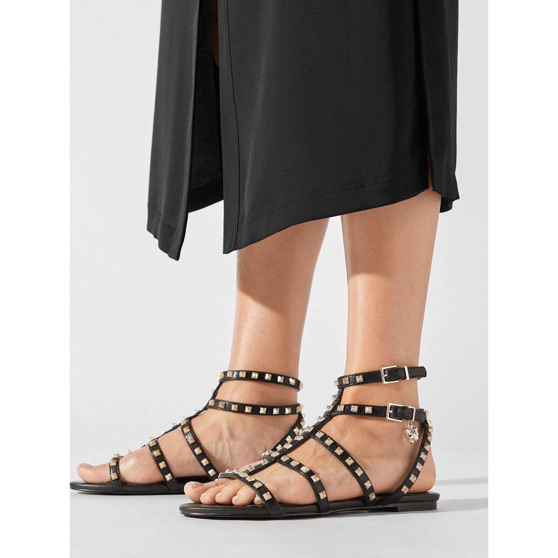 Just Cavalli Сандали 74RB3S40 Черен - Pepit.bg