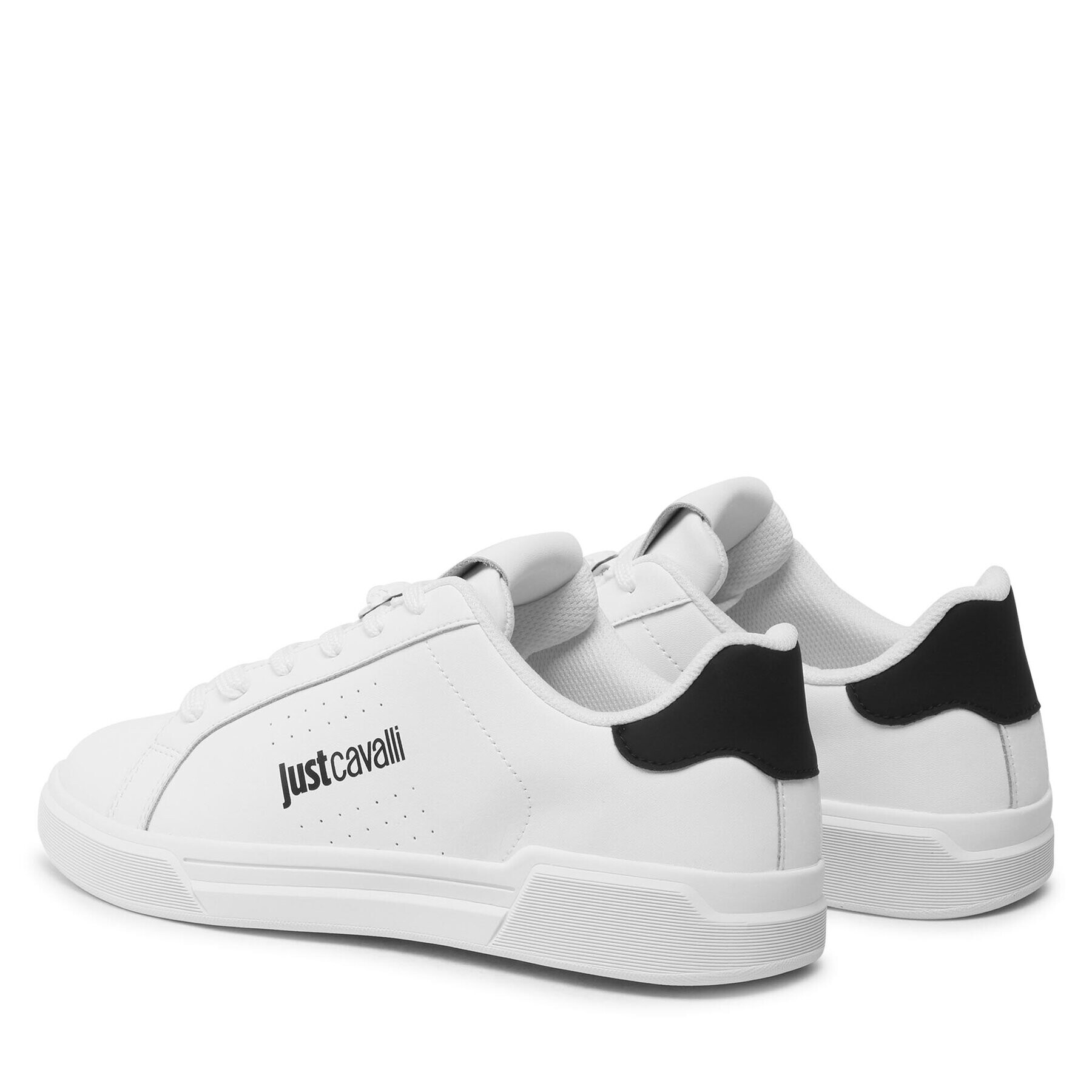 Just Cavalli Сникърси 74QB3SB3 Бял - Pepit.bg