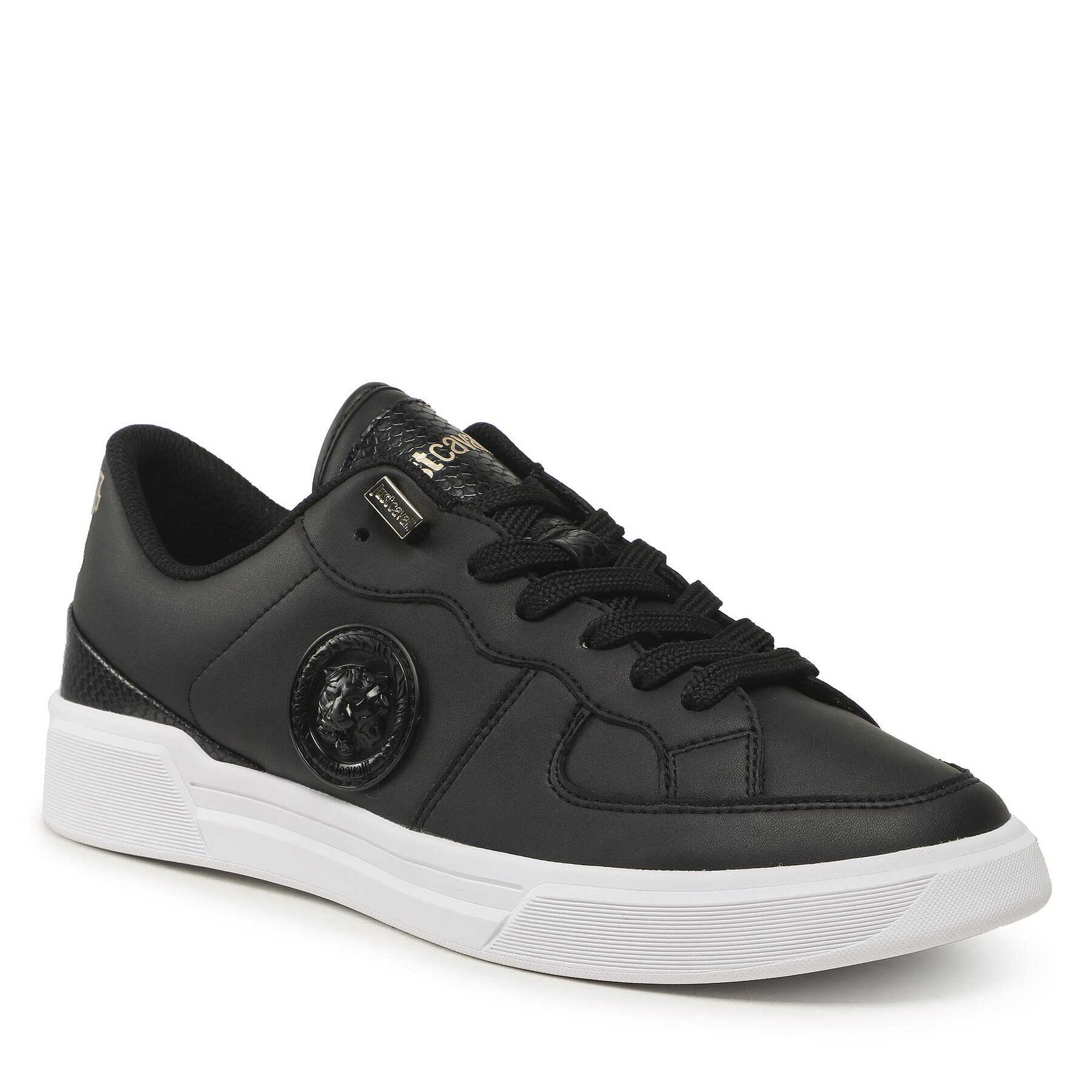 Just Cavalli Сникърси 74QB3SB5 Черен - Pepit.bg