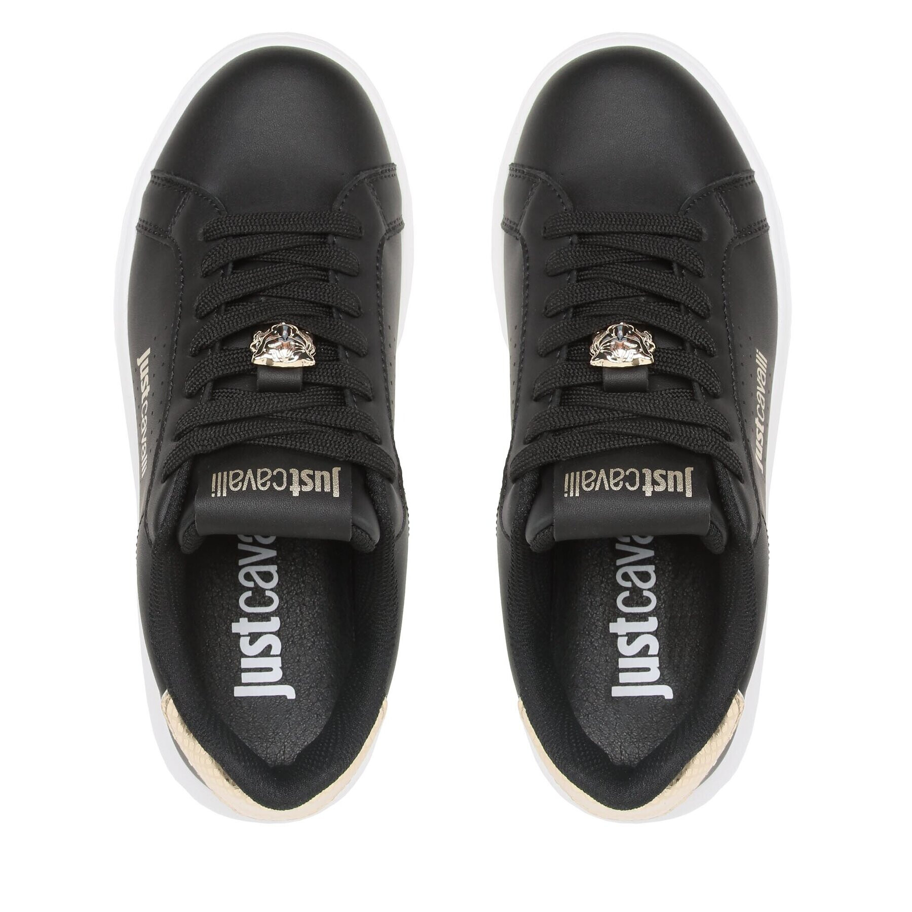 Just Cavalli Сникърси 74RB3SB3 Черен - Pepit.bg