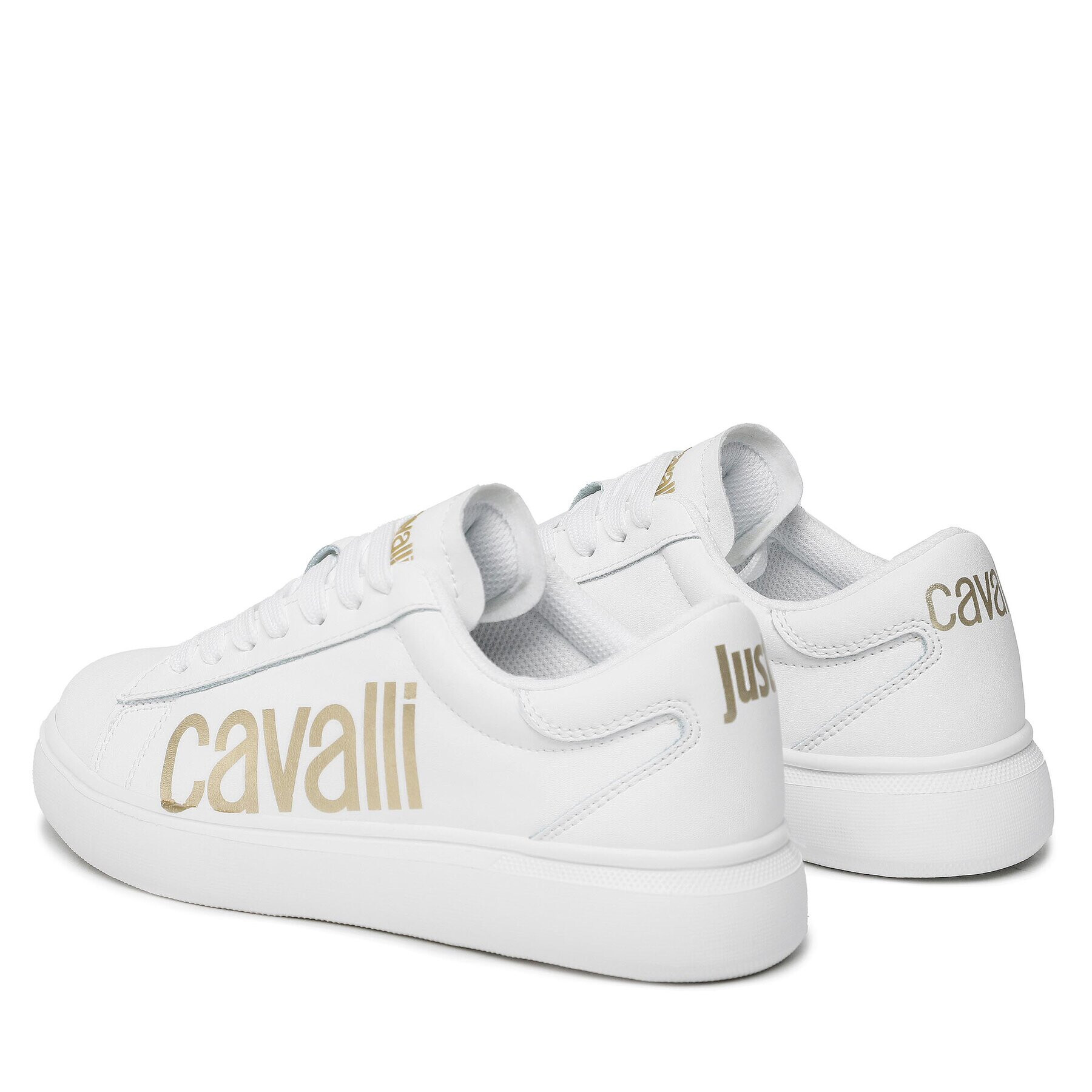 Just Cavalli Сникърси 74RB3SB4 Бял - Pepit.bg