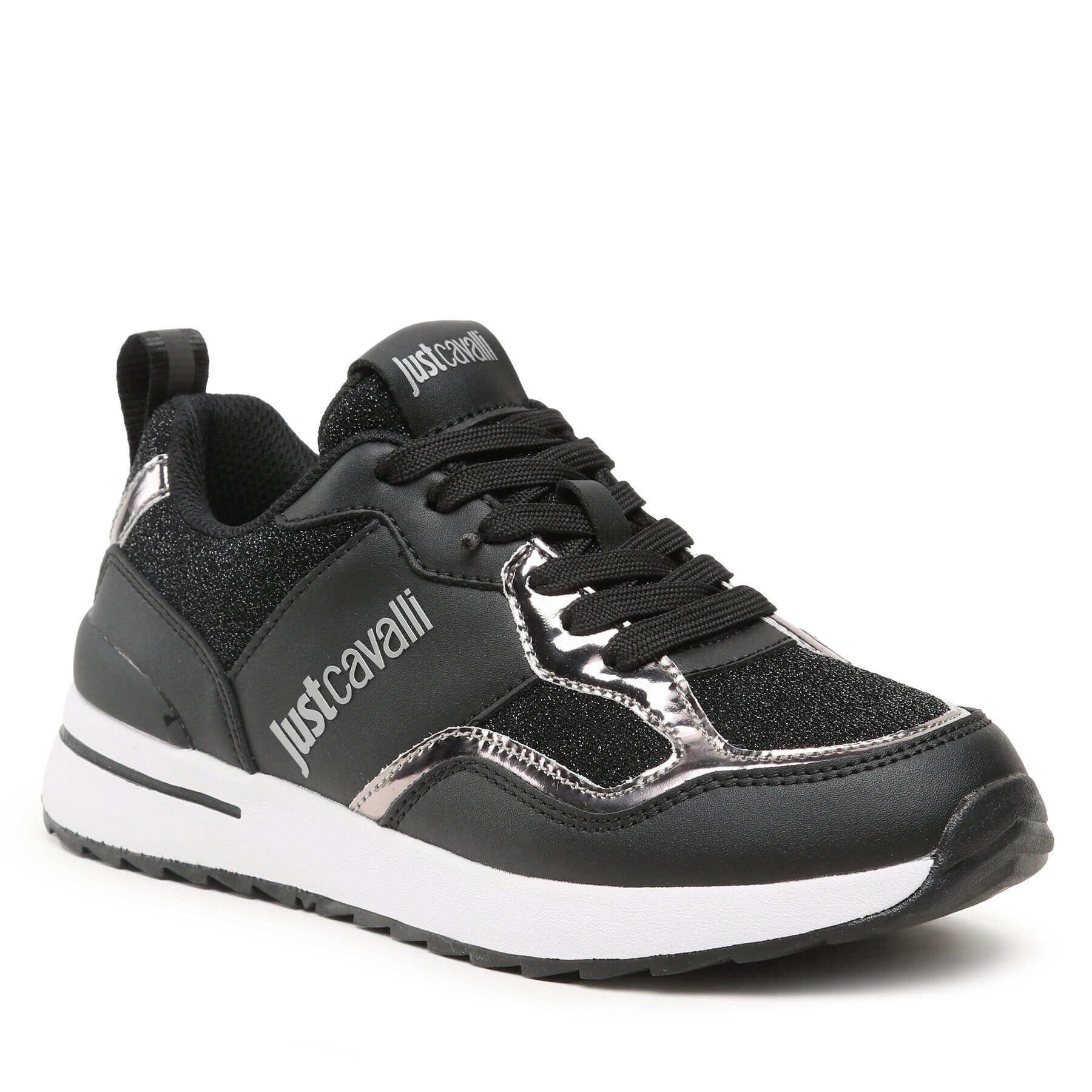 Just Cavalli Сникърси 74RB3SD1 Черен - Pepit.bg