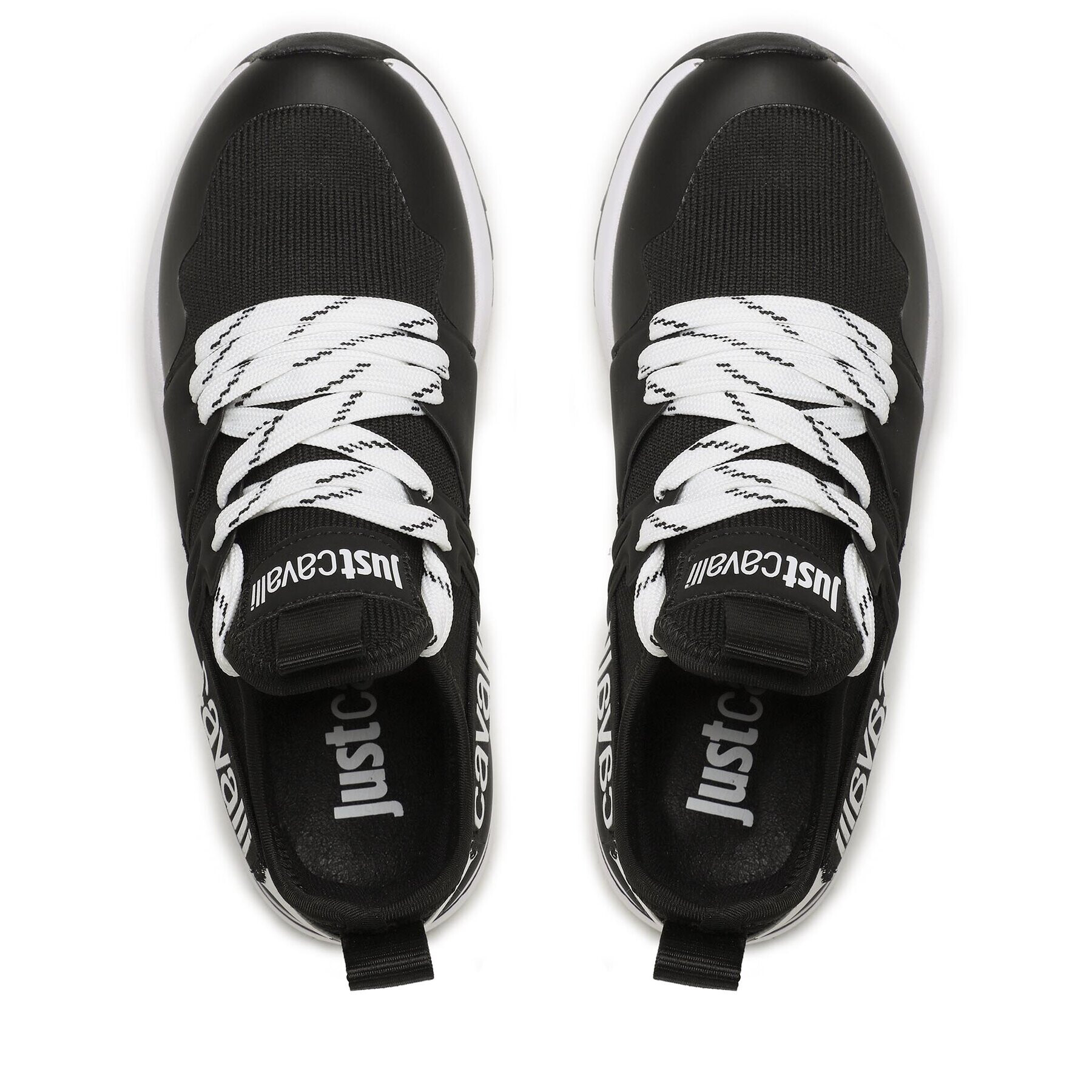 Just Cavalli Сникърси 74RB3SD3 Черен - Pepit.bg