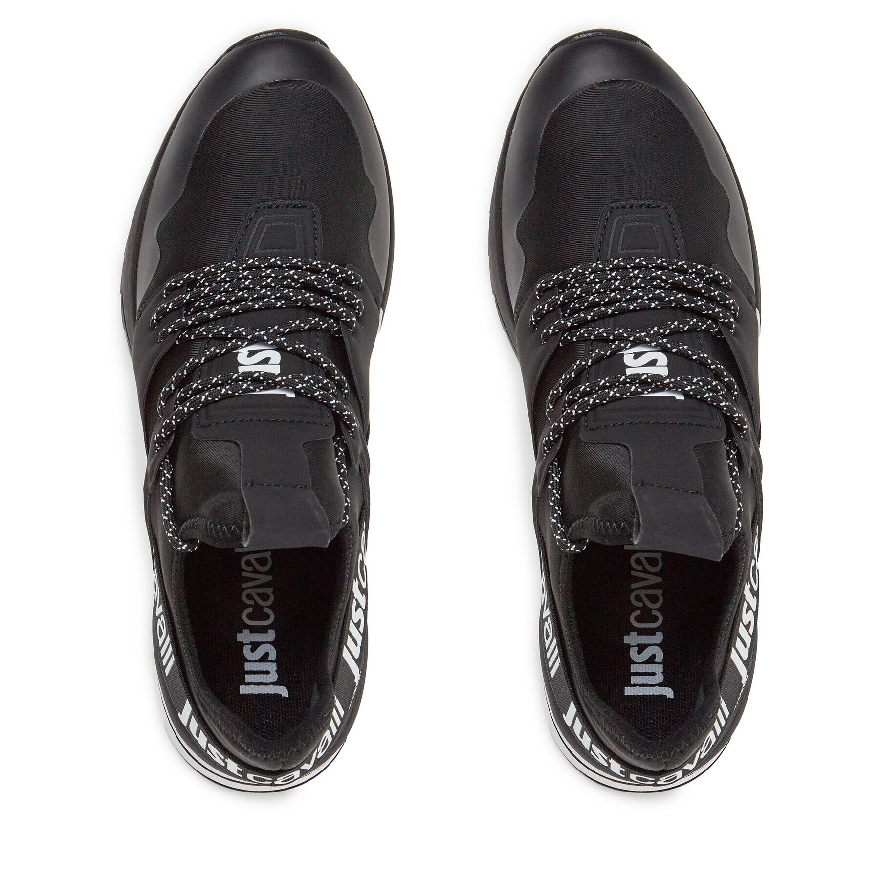 Just Cavalli Сникърси 75QA3SD3 Черен - Pepit.bg