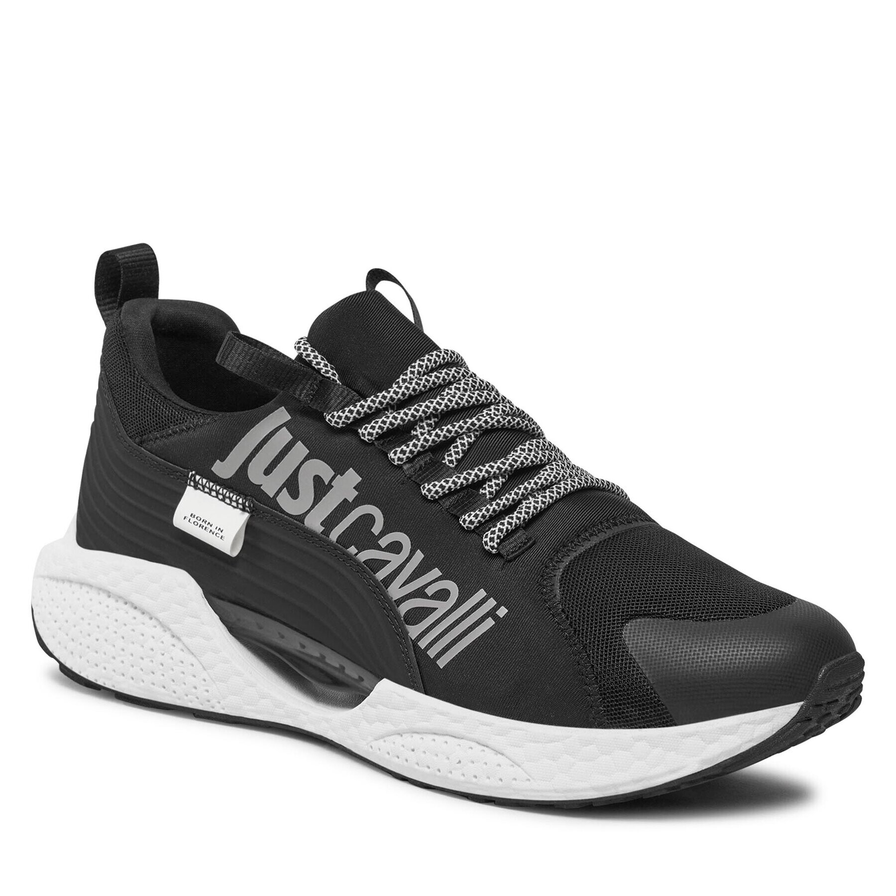 Just Cavalli Сникърси 75QA3SH2 Черен - Pepit.bg