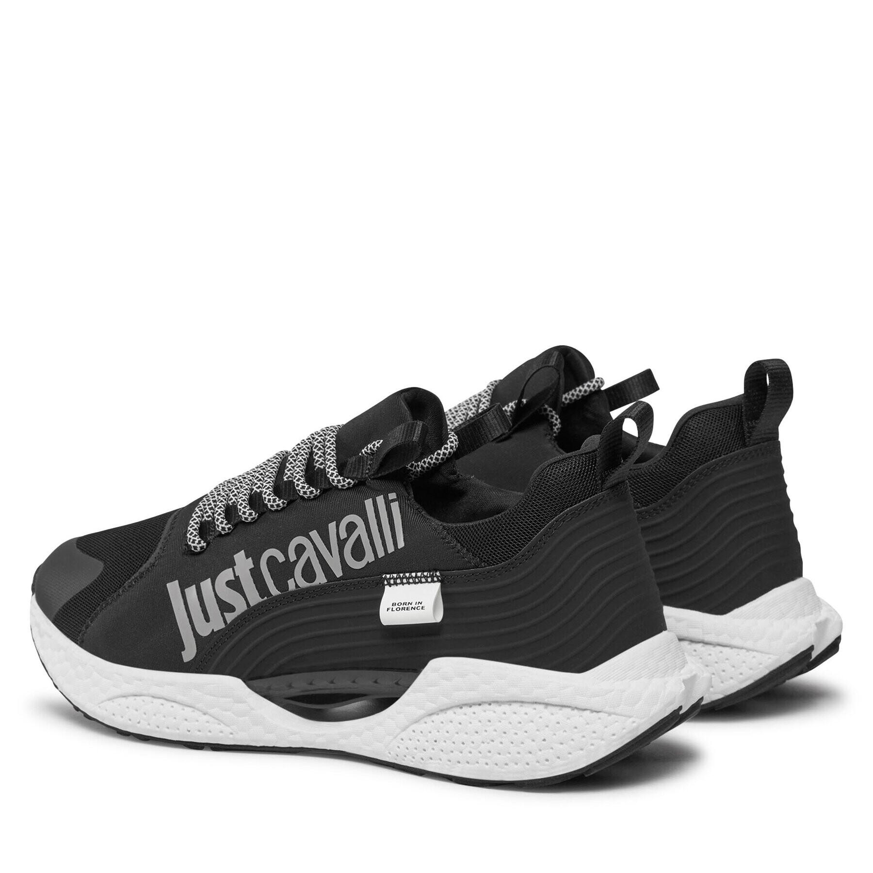 Just Cavalli Сникърси 75QA3SH2 Черен - Pepit.bg