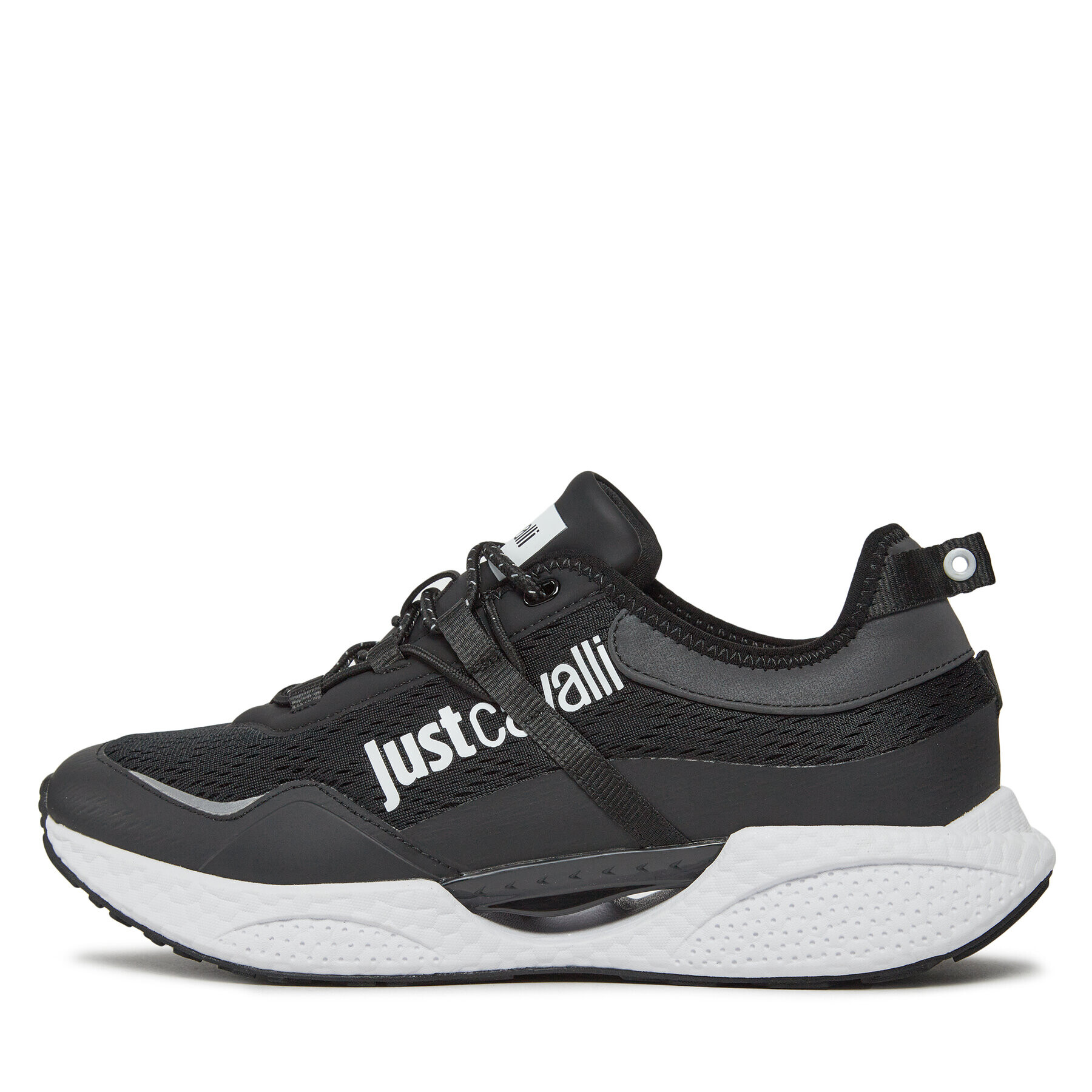Just Cavalli Сникърси 75QA3SH7 Черен - Pepit.bg
