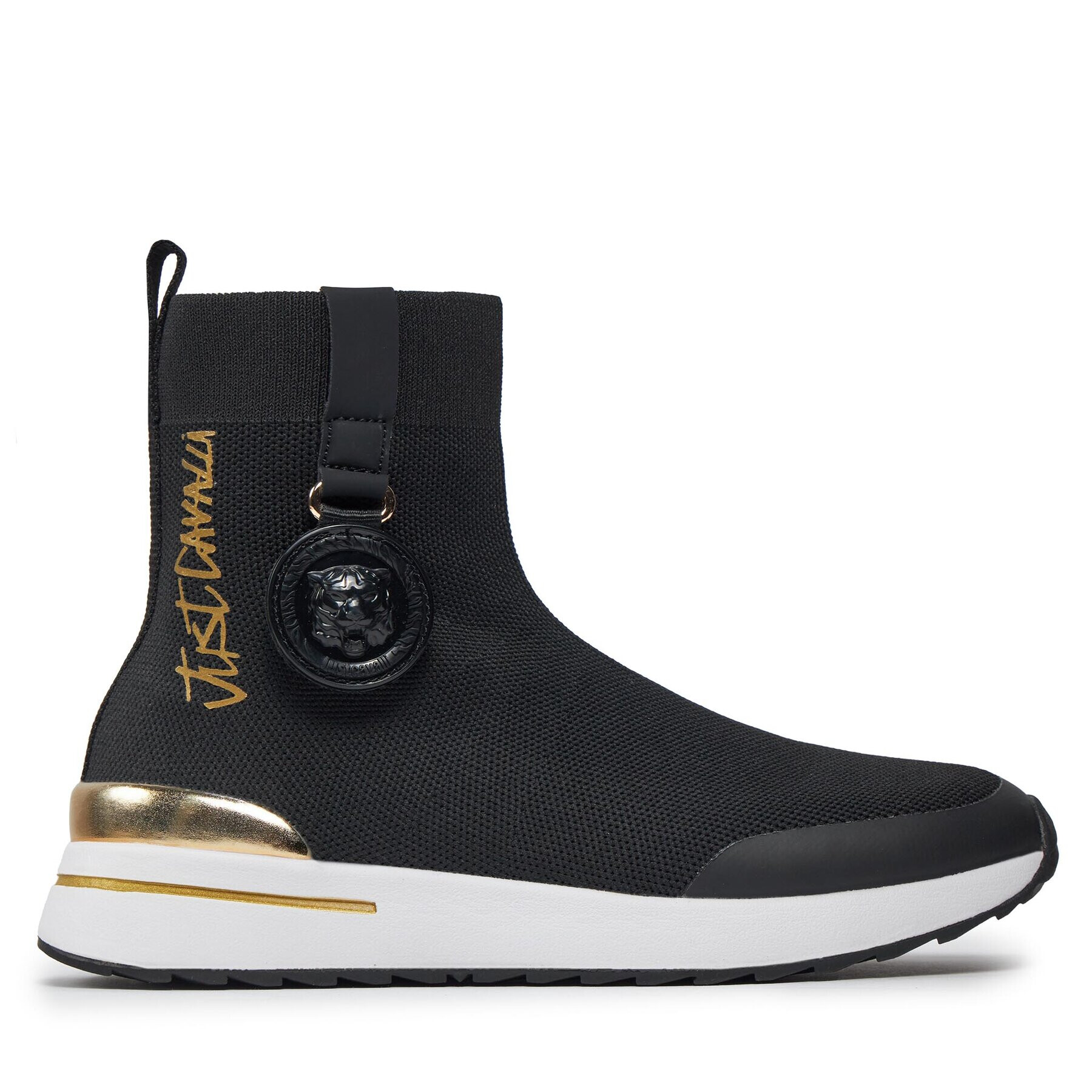 Just Cavalli Сникърси 75RA3SD4 Черен - Pepit.bg