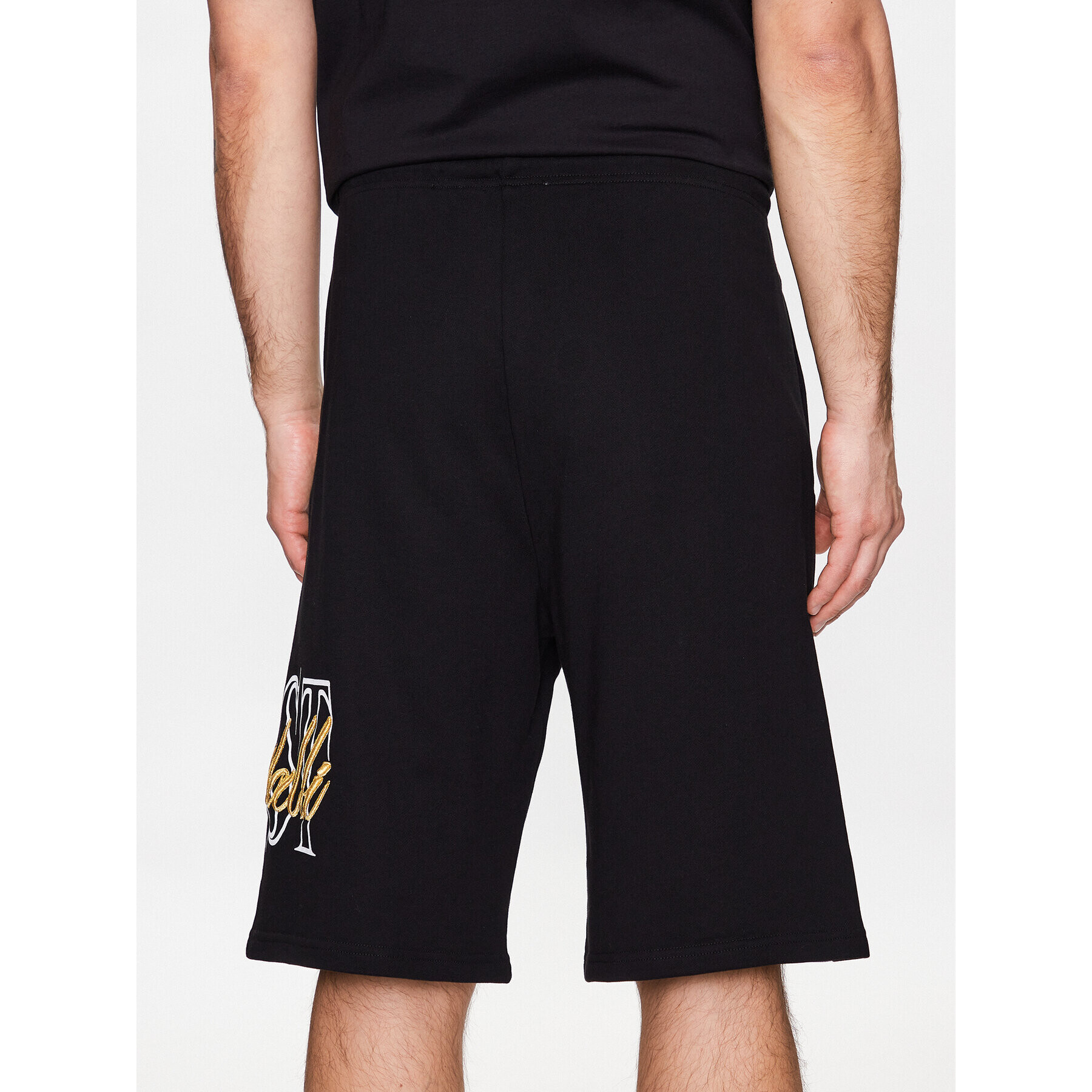 Just Cavalli Спортни шорти 74OBDI07 Черен Regular Fit - Pepit.bg
