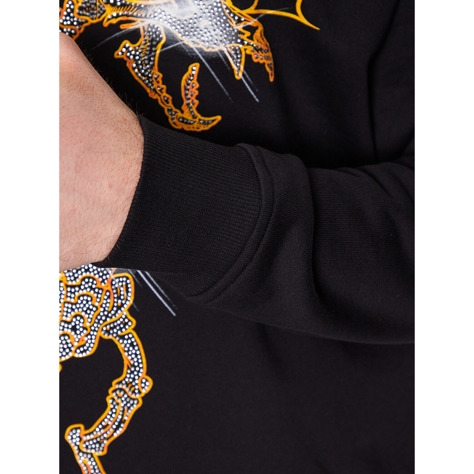Just Cavalli Суитшърт 74OBIE06 Черен Regular Fit - Pepit.bg