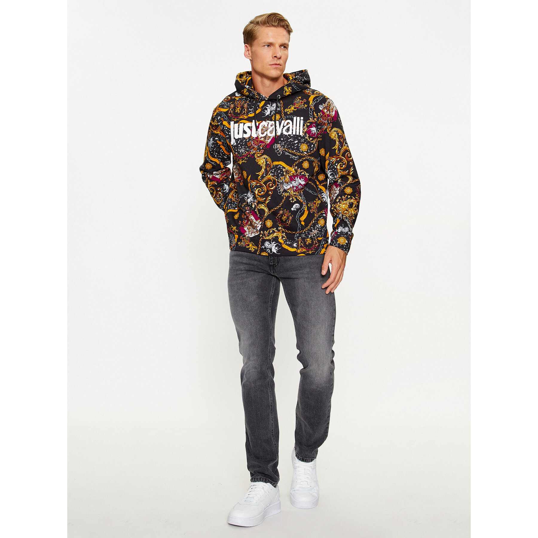 Just Cavalli Суитшърт 75OAI3C1 Цветен Regular Fit - Pepit.bg
