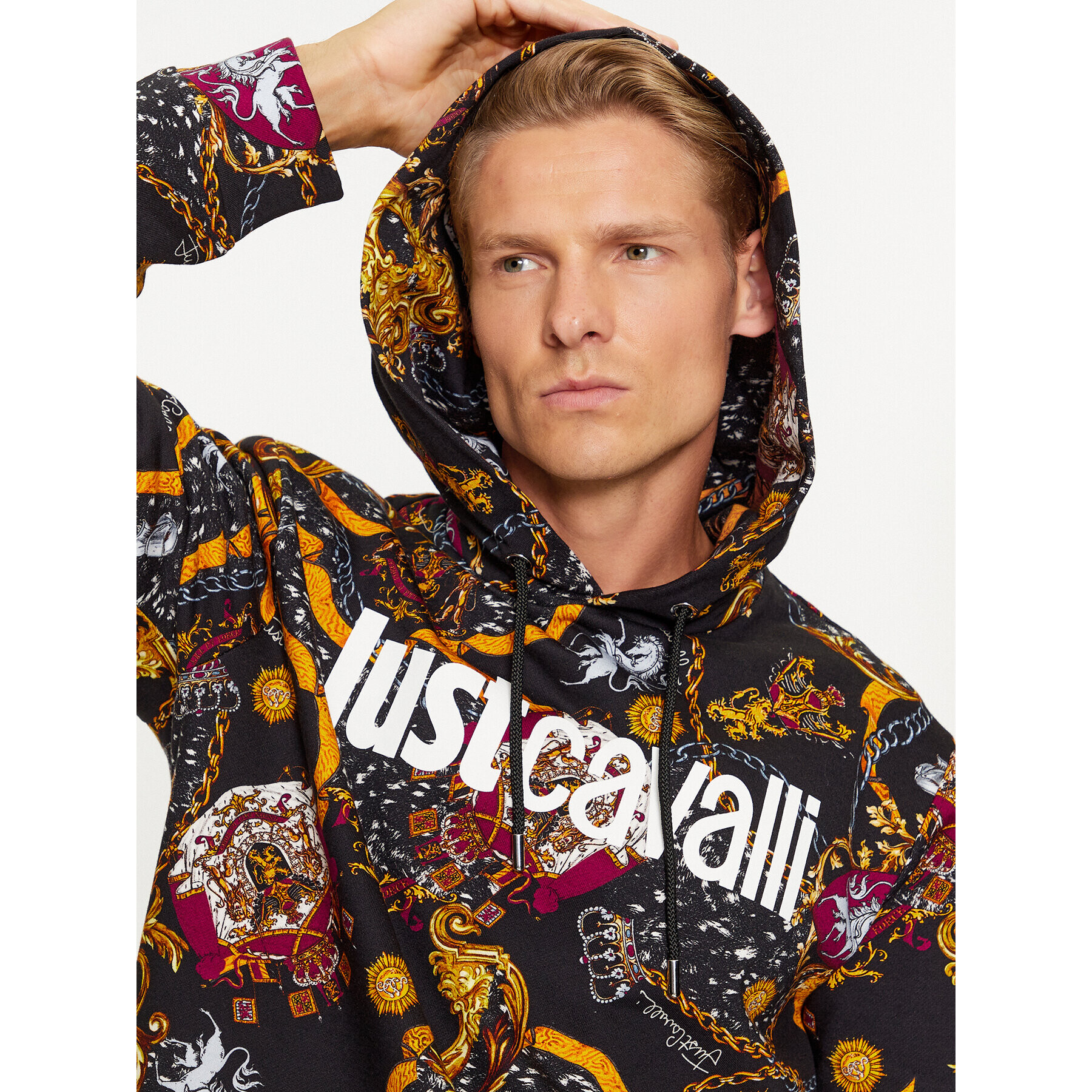 Just Cavalli Суитшърт 75OAI3C1 Цветен Regular Fit - Pepit.bg