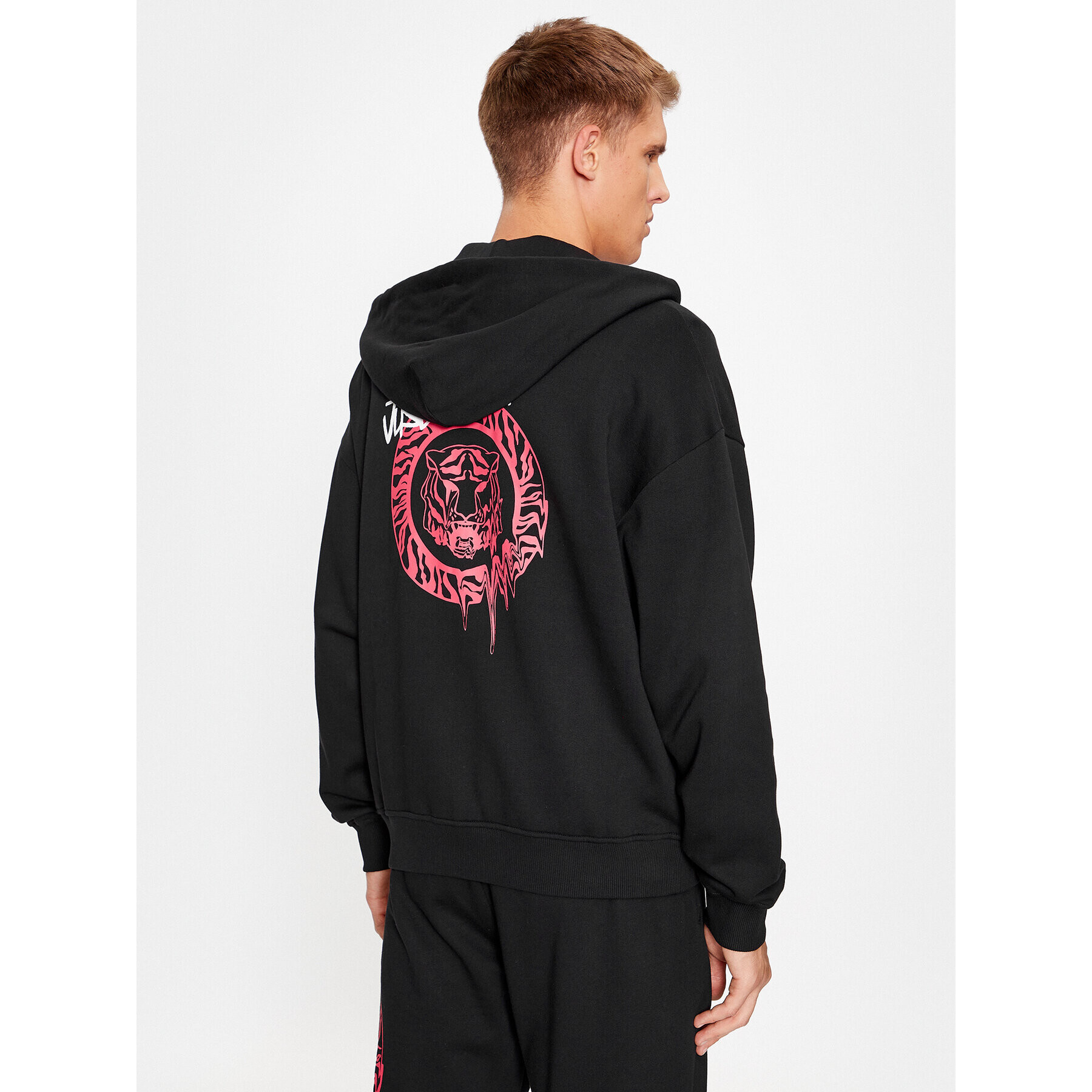 Just Cavalli Суитшърт 75OAIG02 Черен Regular Fit - Pepit.bg