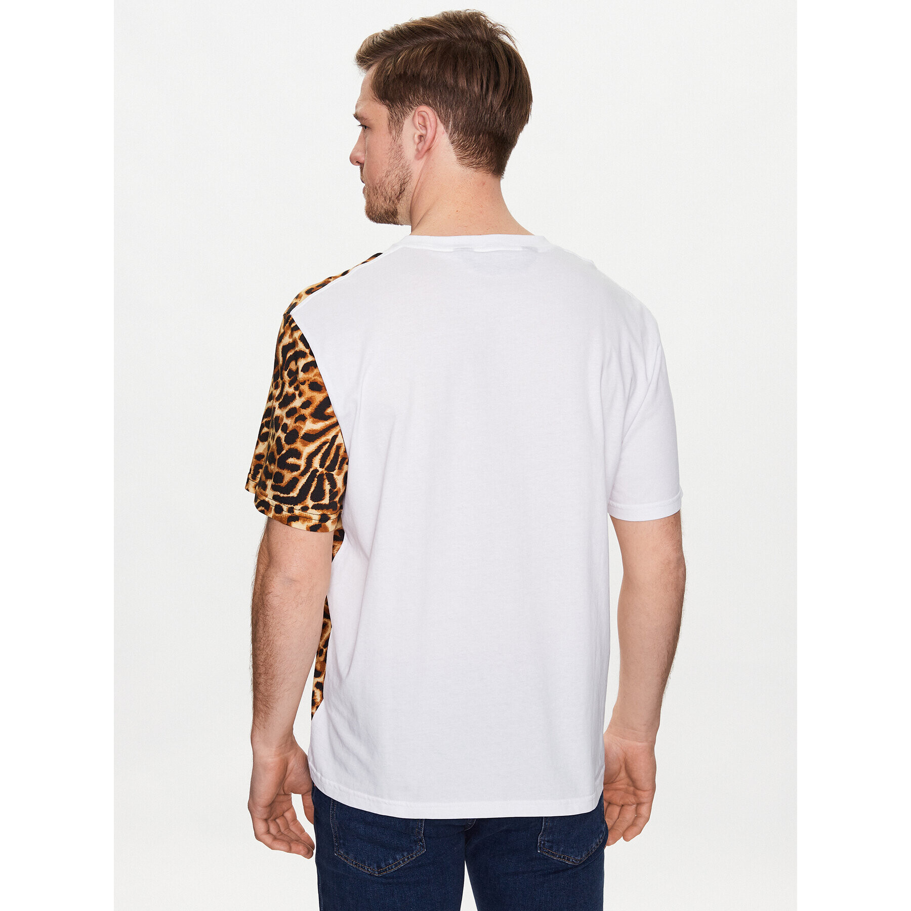 Just Cavalli Тишърт 74OBH6R7 Бял Regular Fit - Pepit.bg