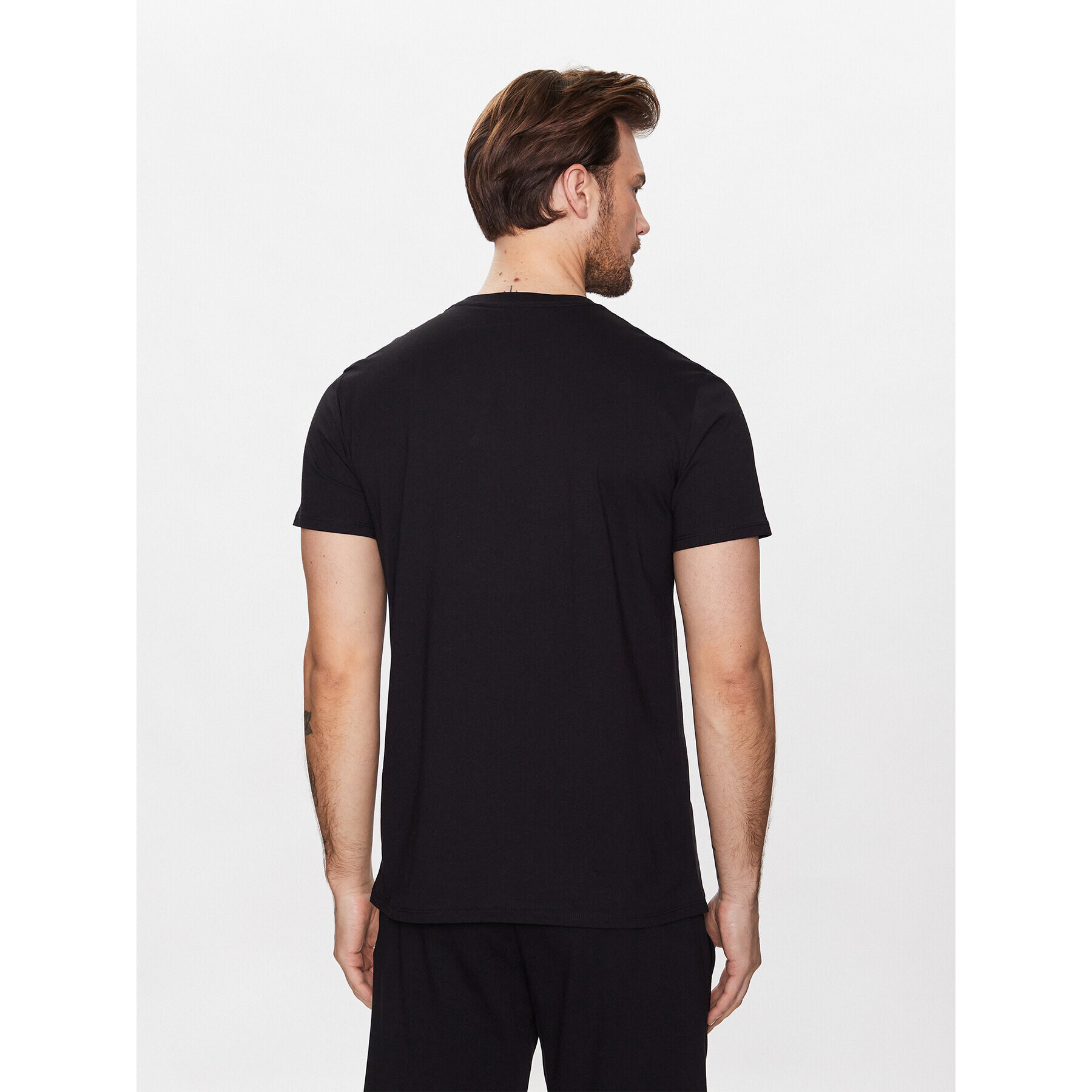 Just Cavalli Тишърт 74OBHF02 Черен Regular Fit - Pepit.bg