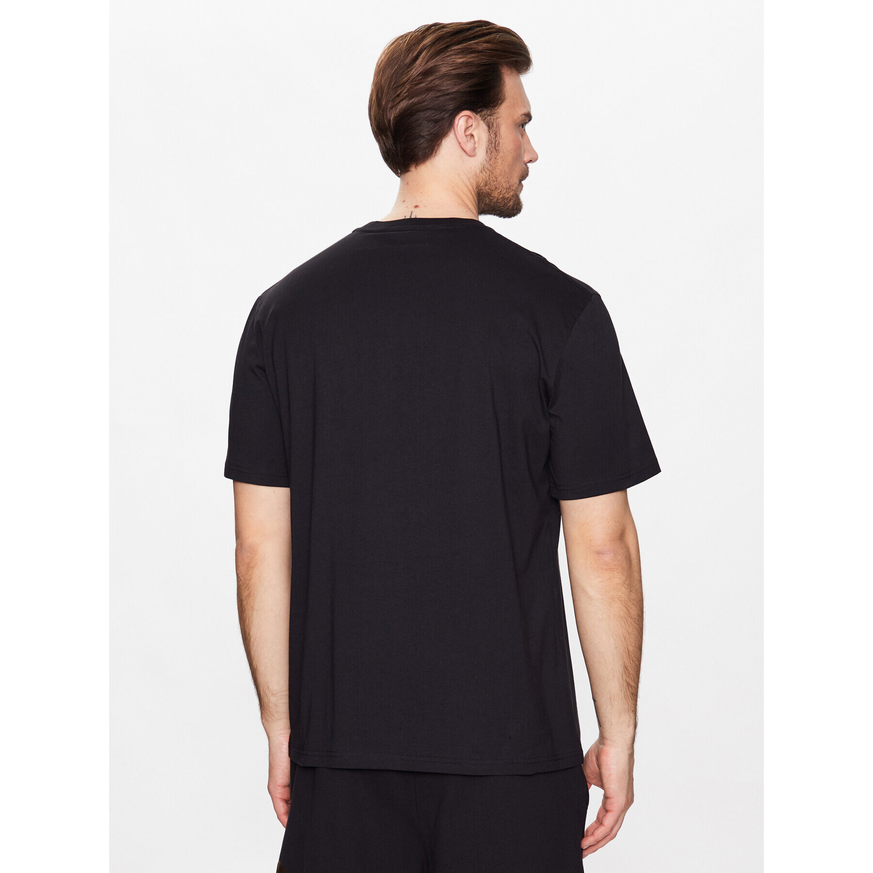 Just Cavalli Тишърт 74OBHF03 Черен Regular Fit - Pepit.bg