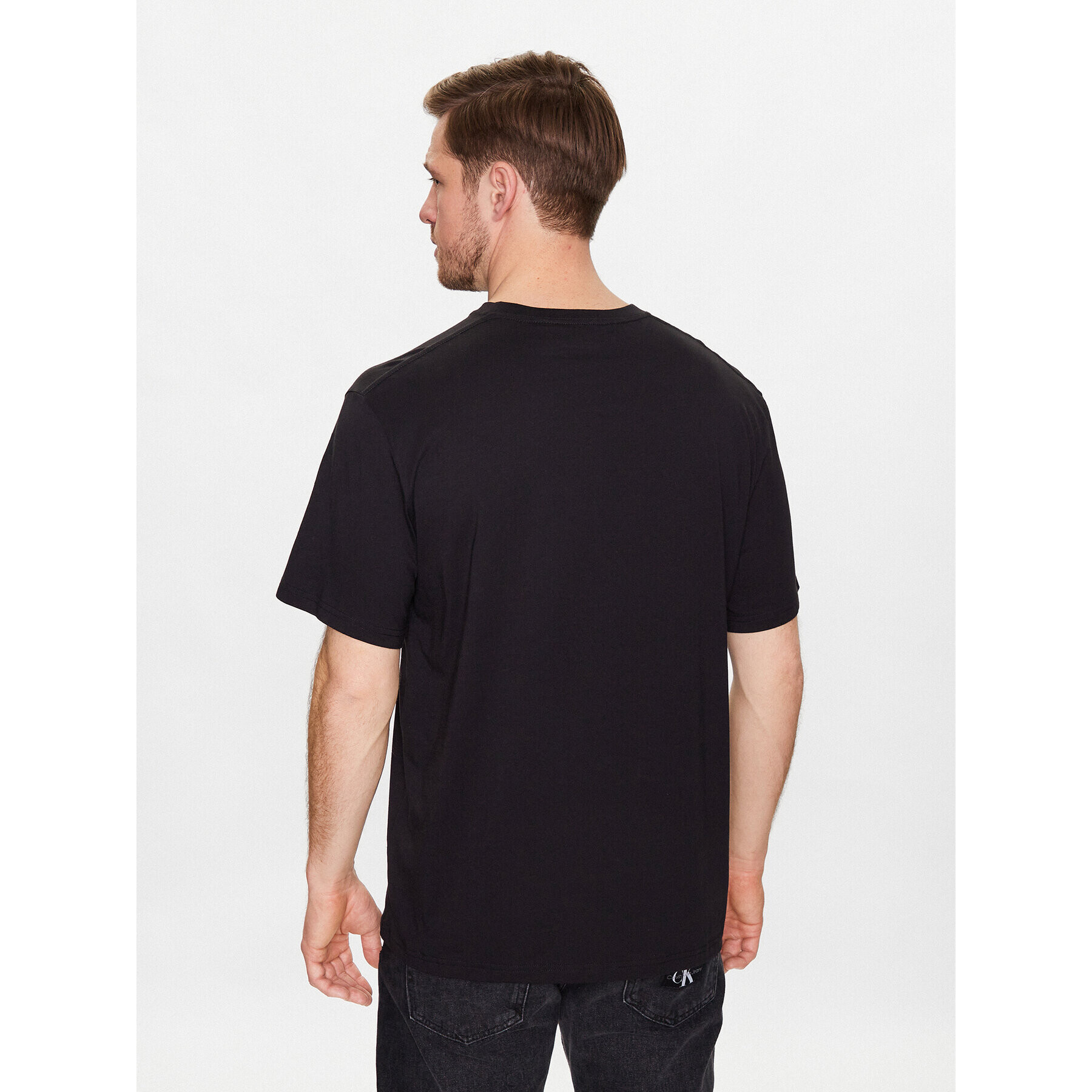 Just Cavalli Тишърт 74OBHF04 Черен Regular Fit - Pepit.bg