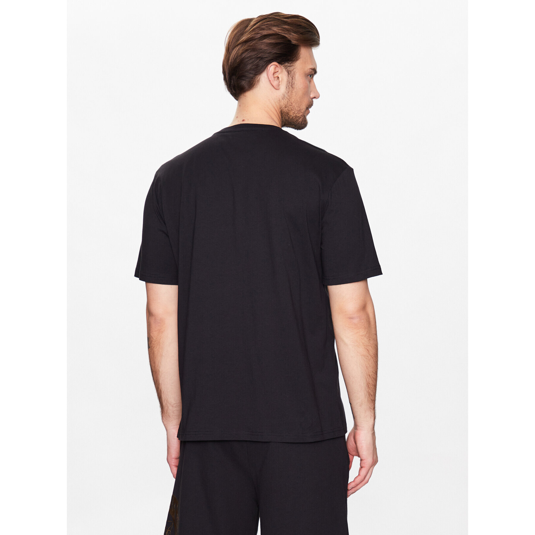 Just Cavalli Тишърт 74OBHF05 Черен Regular Fit - Pepit.bg
