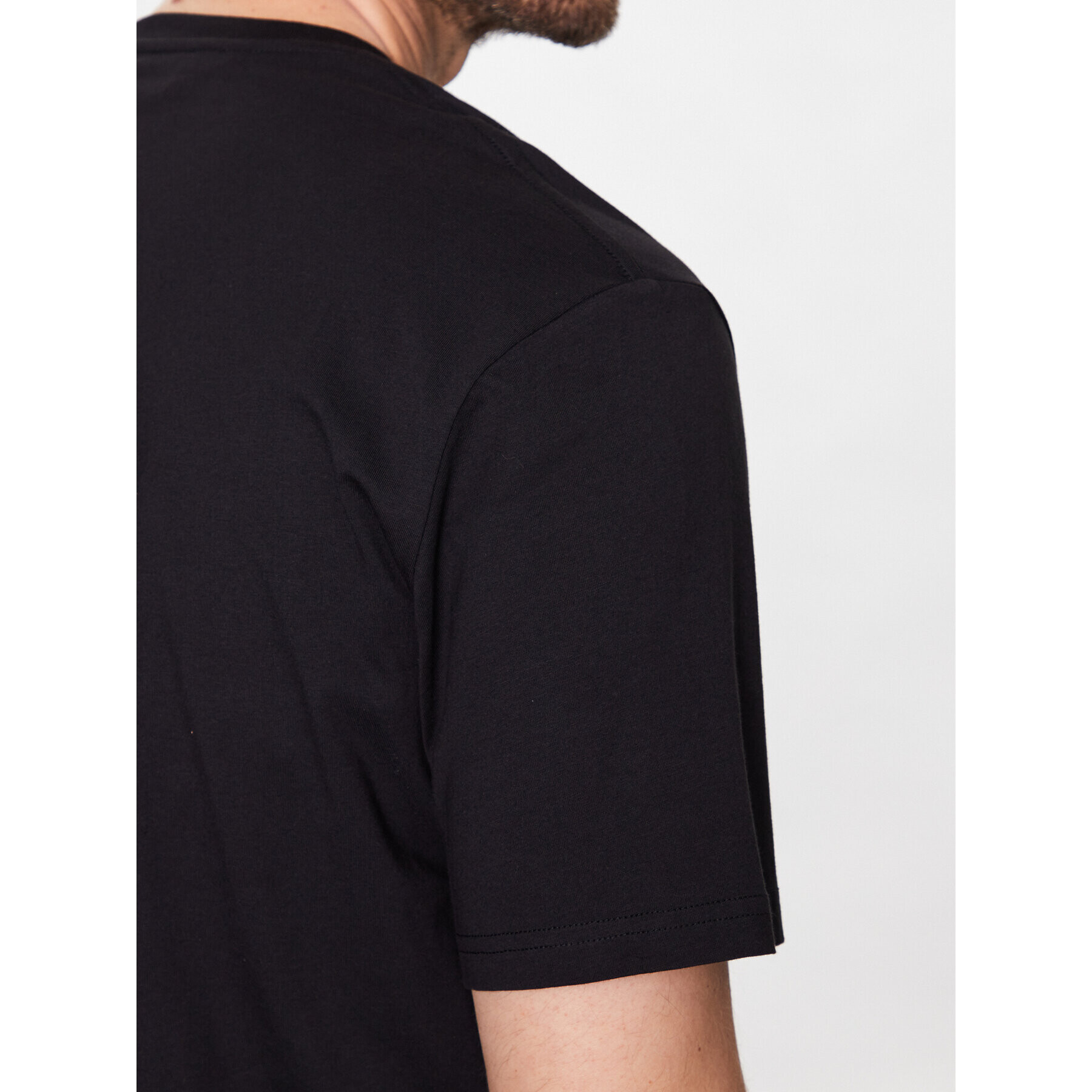 Just Cavalli Тишърт 74OBHF05 Черен Regular Fit - Pepit.bg