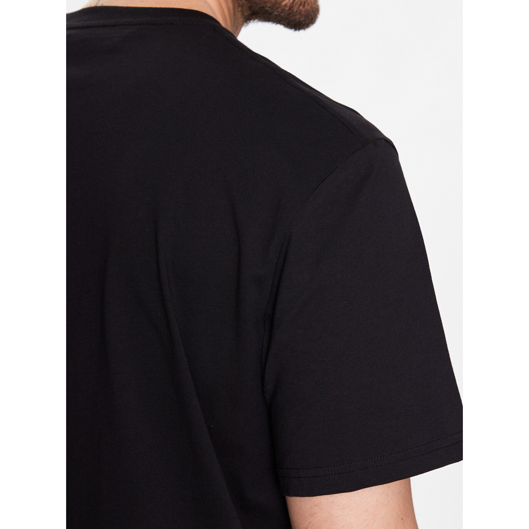 Just Cavalli Тишърт 74OBHF17 Черен Regular Fit - Pepit.bg