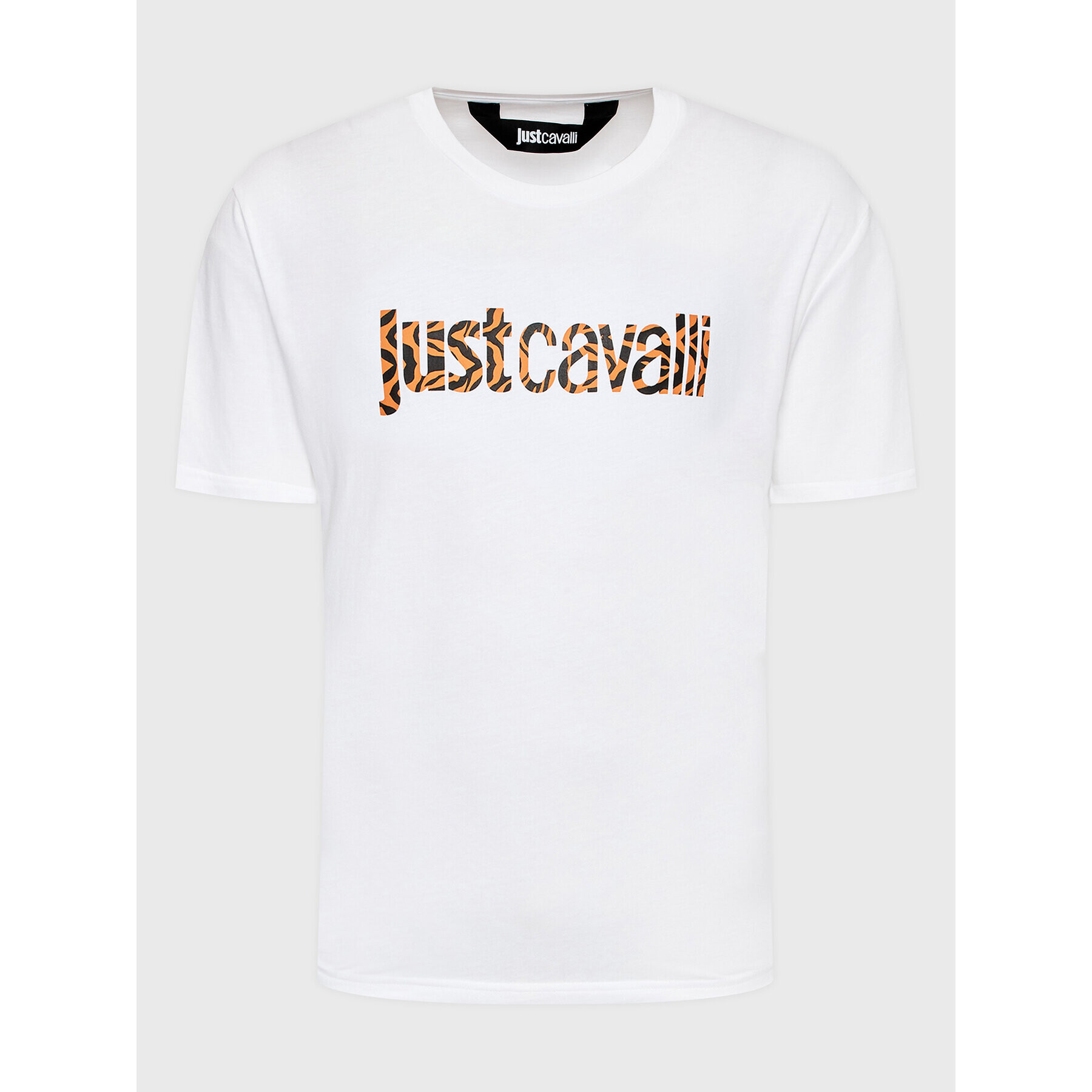 Just Cavalli Тишърт 74OBHG02 Бял Regular Fit - Pepit.bg
