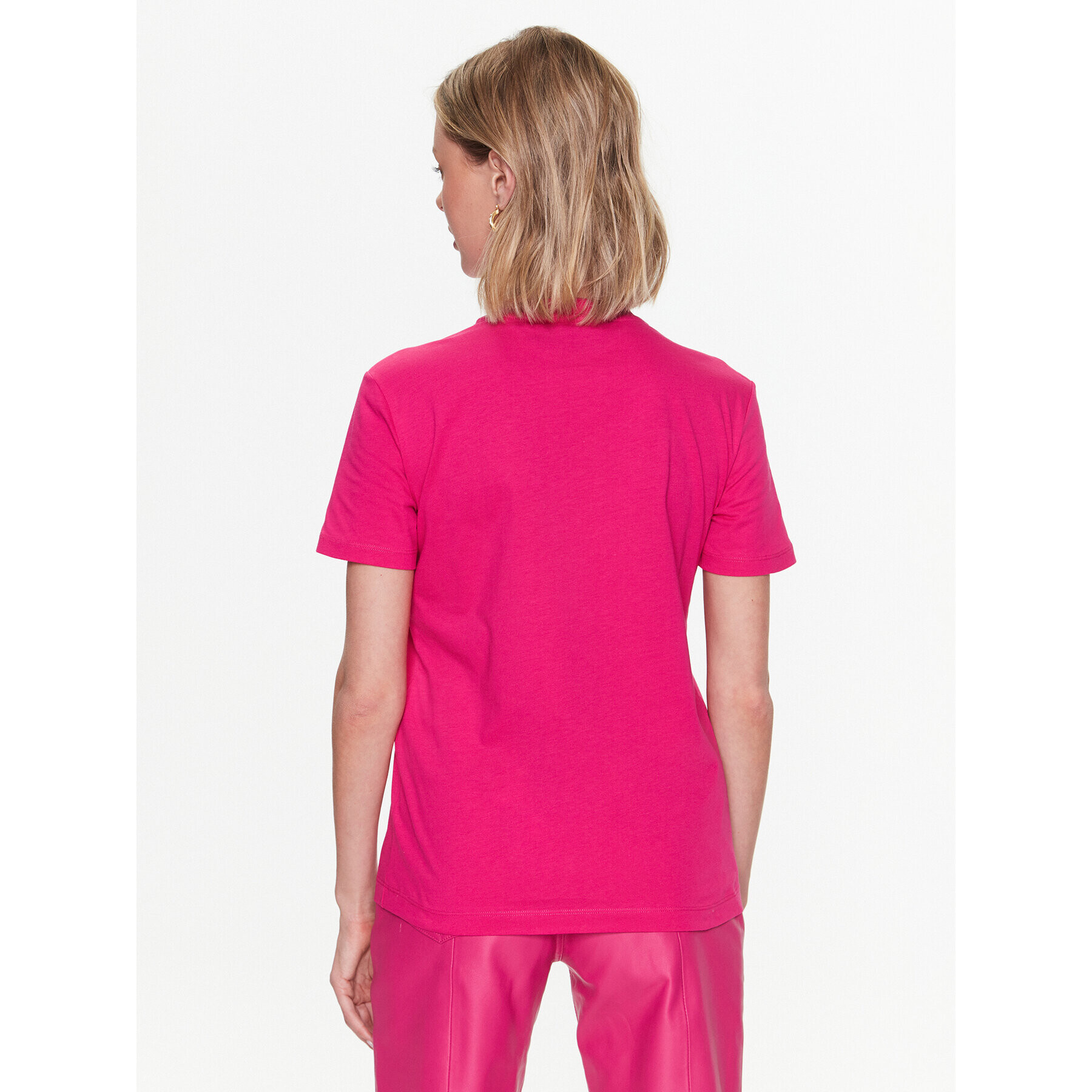 Just Cavalli Тишърт 74PBHG00 Розов Regular Fit - Pepit.bg
