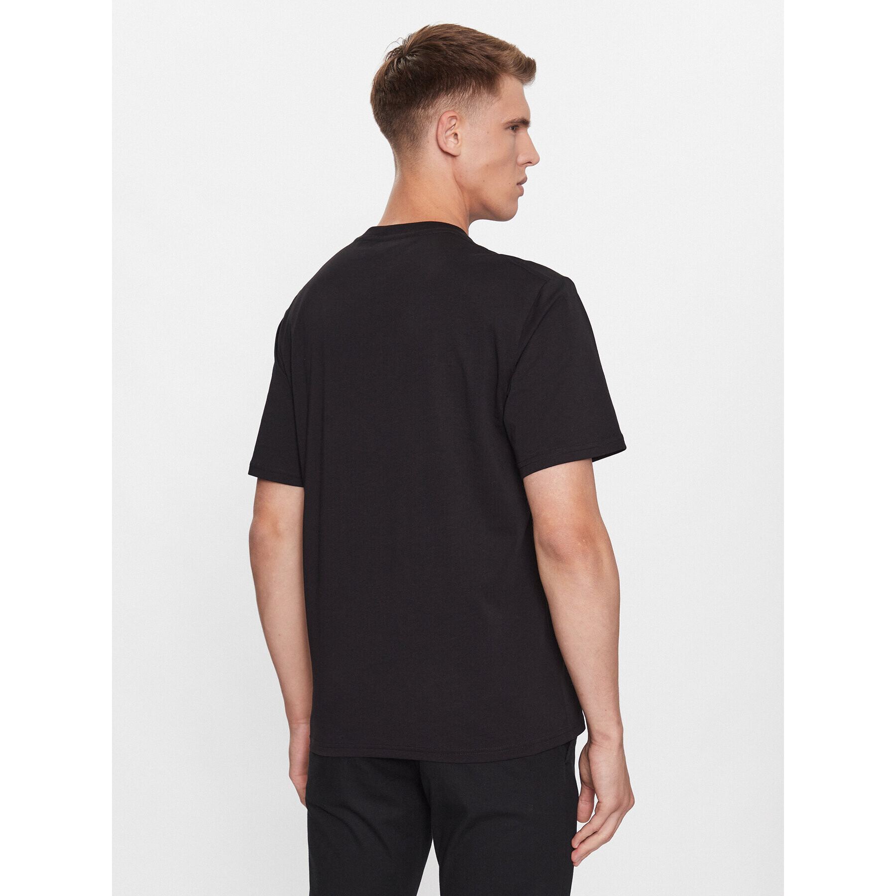 Just Cavalli Тишърт 75OAHF02 Черен Regular Fit - Pepit.bg