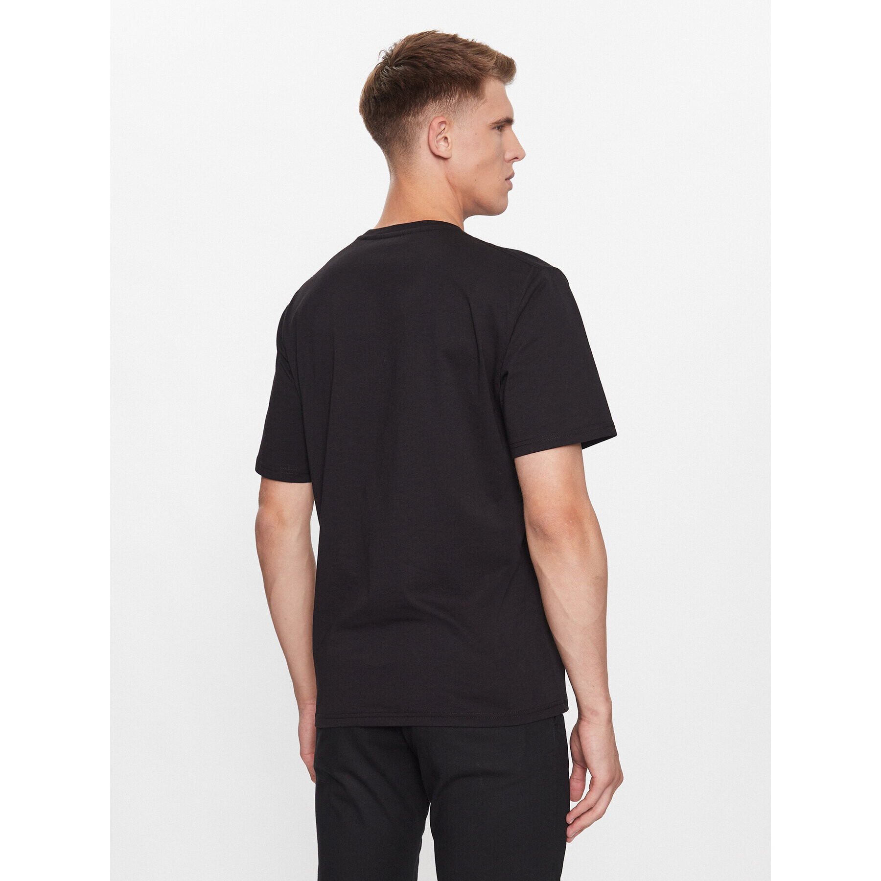 Just Cavalli Тишърт 75OAHF03 Черен Regular Fit - Pepit.bg