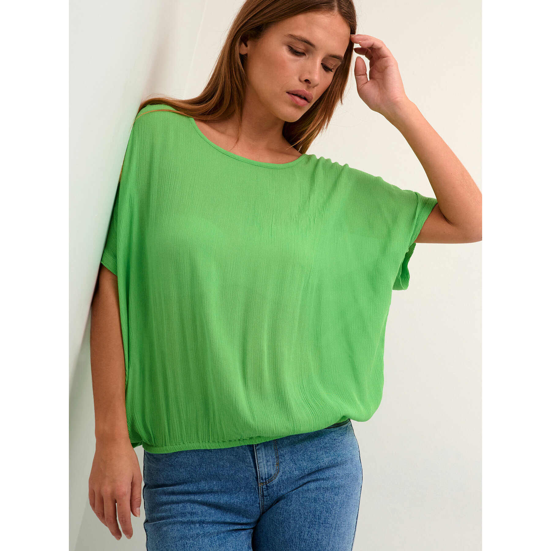 Kaffe Блуза Amber 10500781 Зелен Loose Fit - Pepit.bg