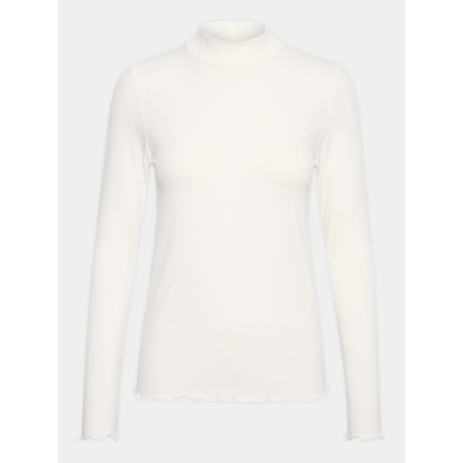 Kaffe Блуза Kadrew Turtleneck 10507922 Бял Shaped Fit - Pepit.bg