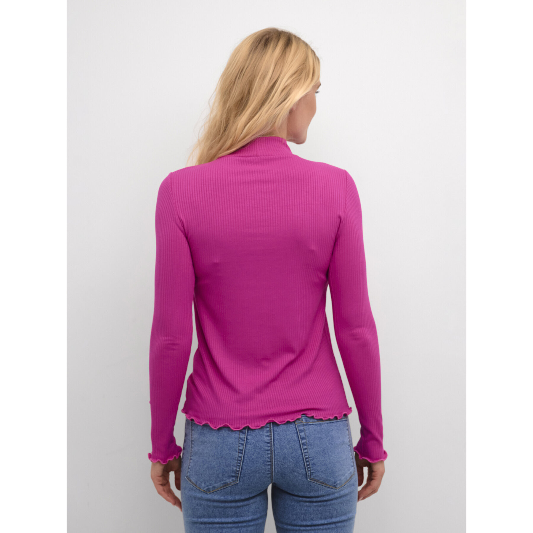 Kaffe Блуза Kadrew Turtleneck 10507922 Розов Shaped Fit - Pepit.bg