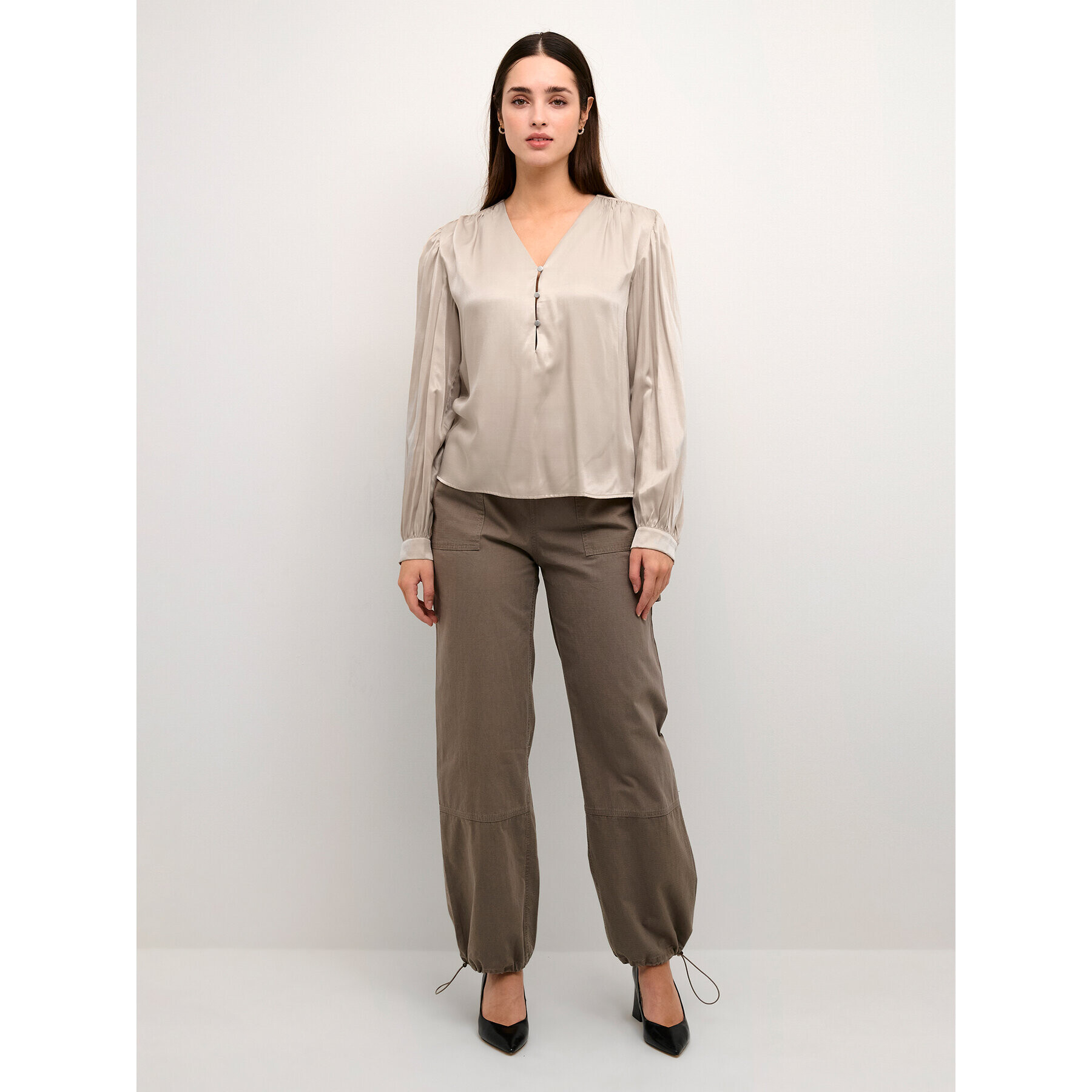 Kaffe Блуза Kalaura 10507787 Сив Loose Fit - Pepit.bg