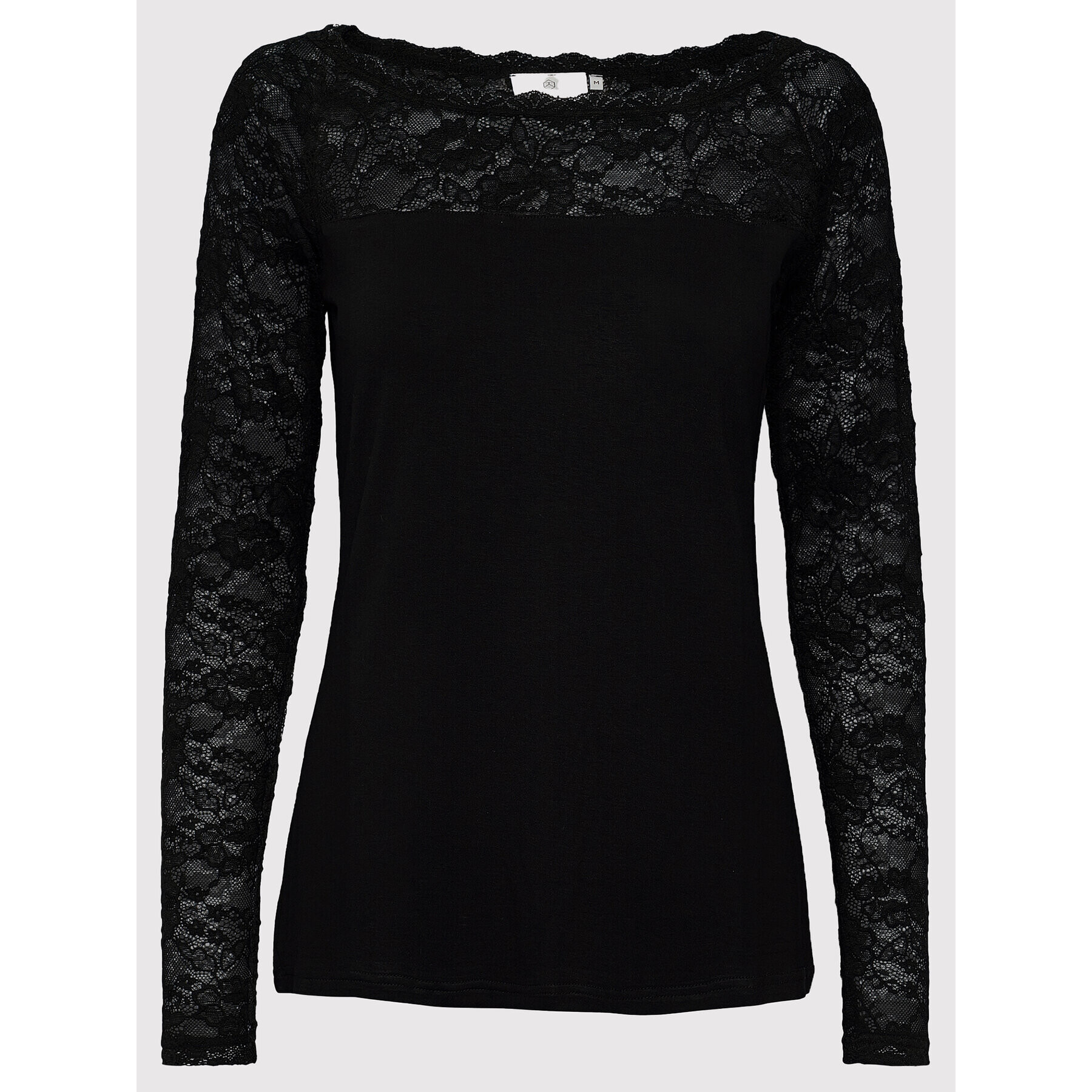 Kaffe Блуза Lacy Boat 10500903 Черен Regular Fit - Pepit.bg