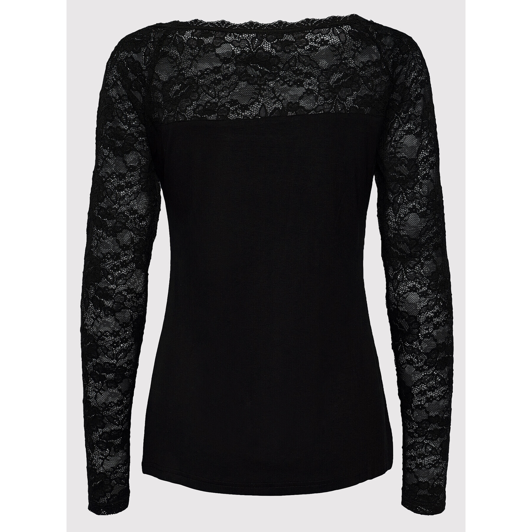 Kaffe Блуза Lacy Boat 10500903 Черен Regular Fit - Pepit.bg