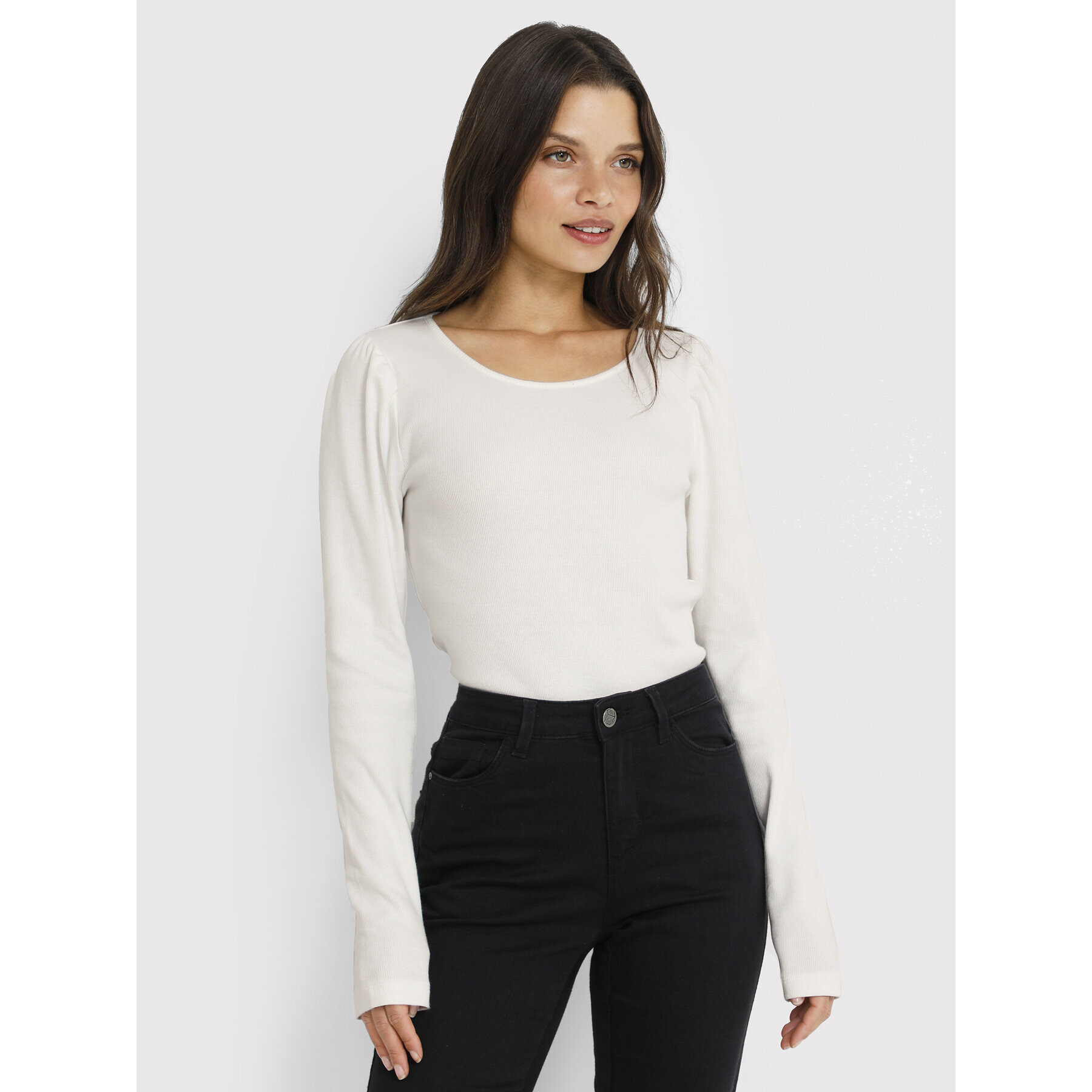 Kaffe Блуза Lulu 10506667 Бял Regular Fit - Pepit.bg
