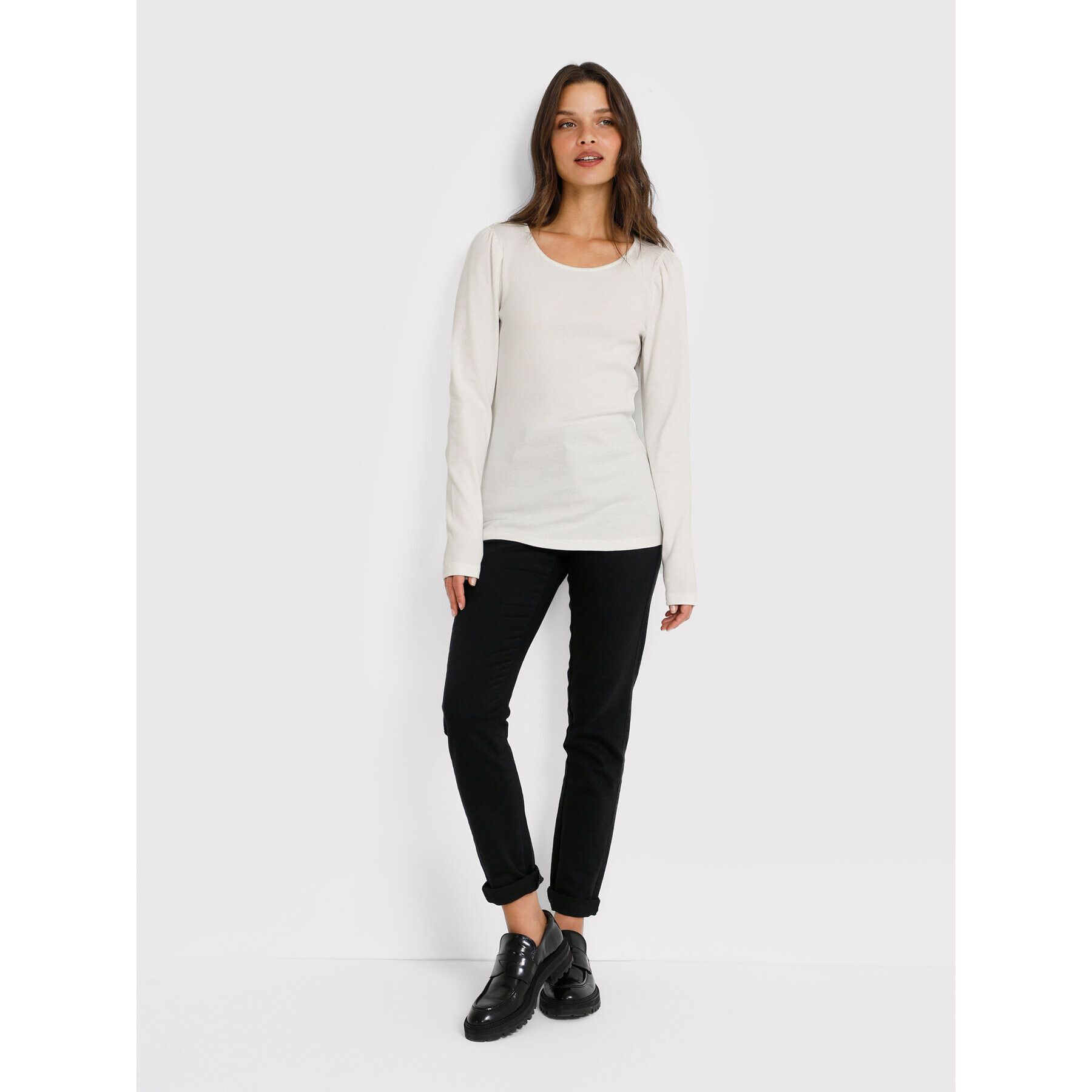 Kaffe Блуза Lulu 10506667 Бял Regular Fit - Pepit.bg