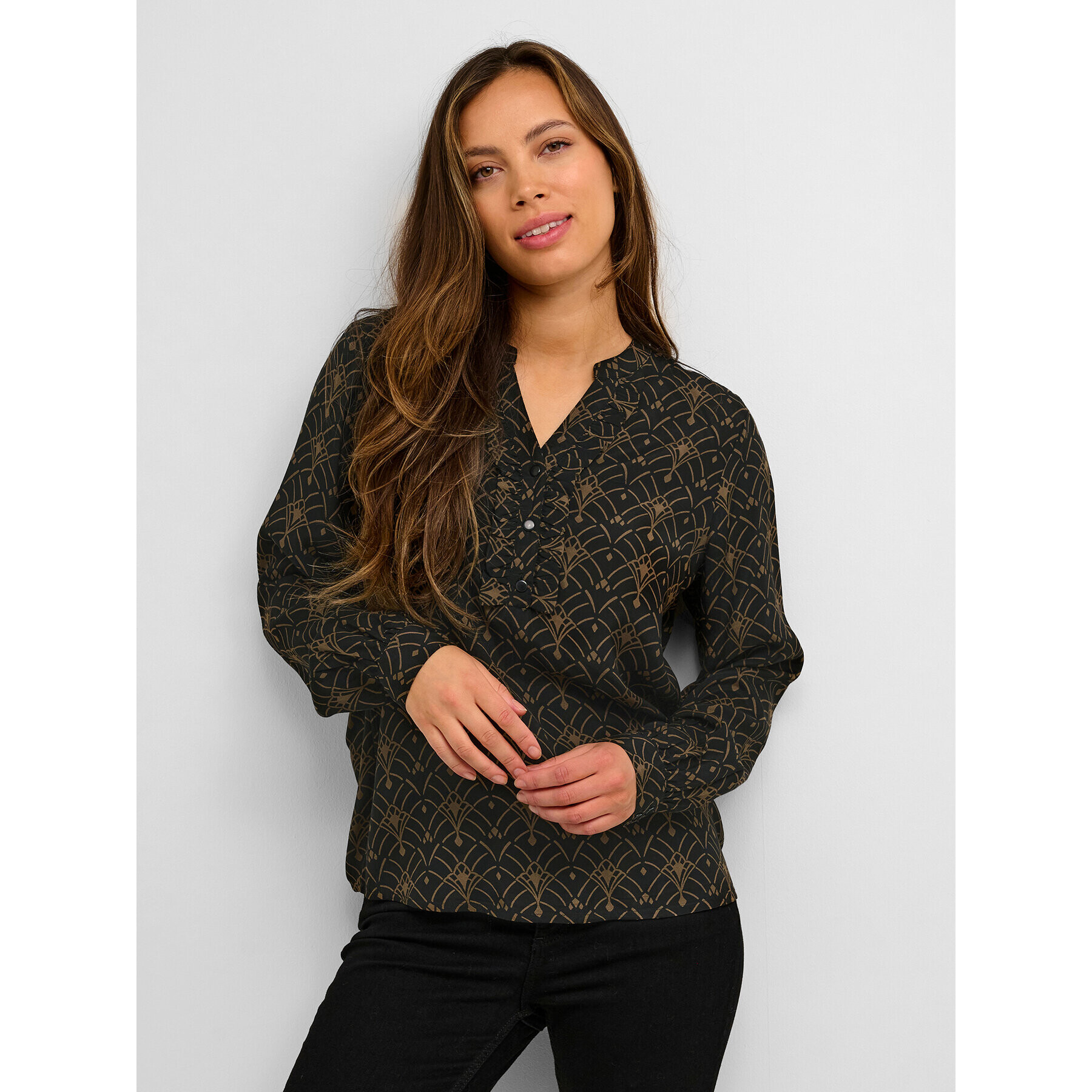 Kaffe Блуза Mira 10506985 Черен Regular Fit - Pepit.bg