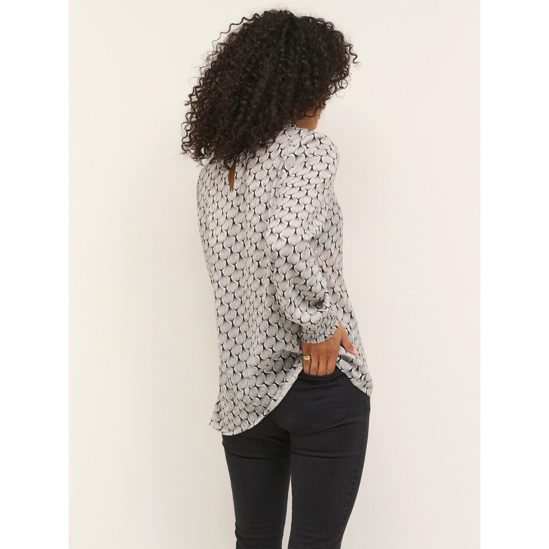 Kaffe Блуза Sillo Amber 10507193 Бял Regular Fit - Pepit.bg