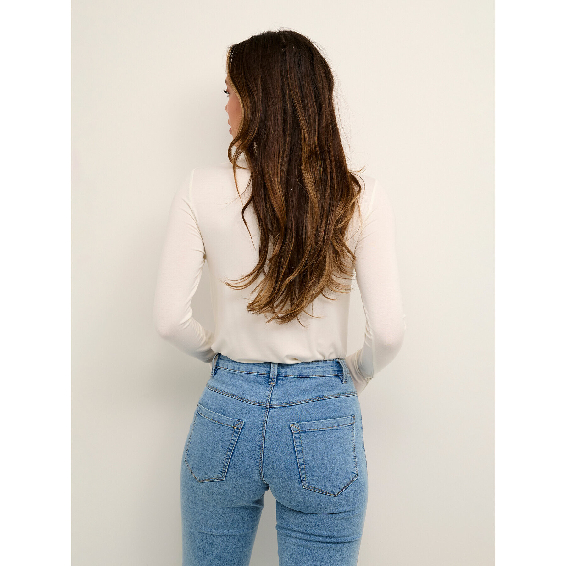 Kaffe Блуза Silvi 10506861 Бял Slim Fit - Pepit.bg