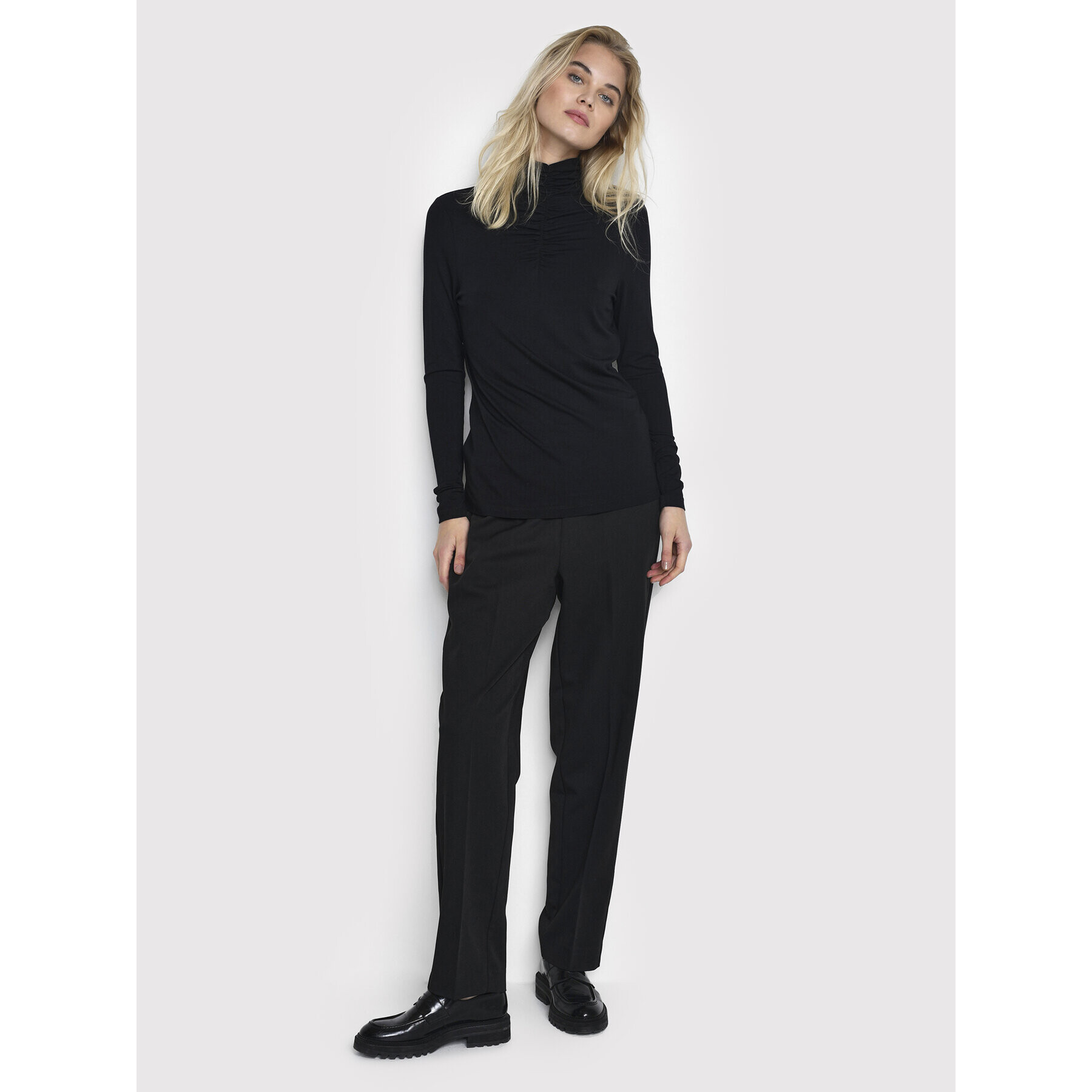 Kaffe Блуза Silvi 10506861 Черен Slim Fit - Pepit.bg